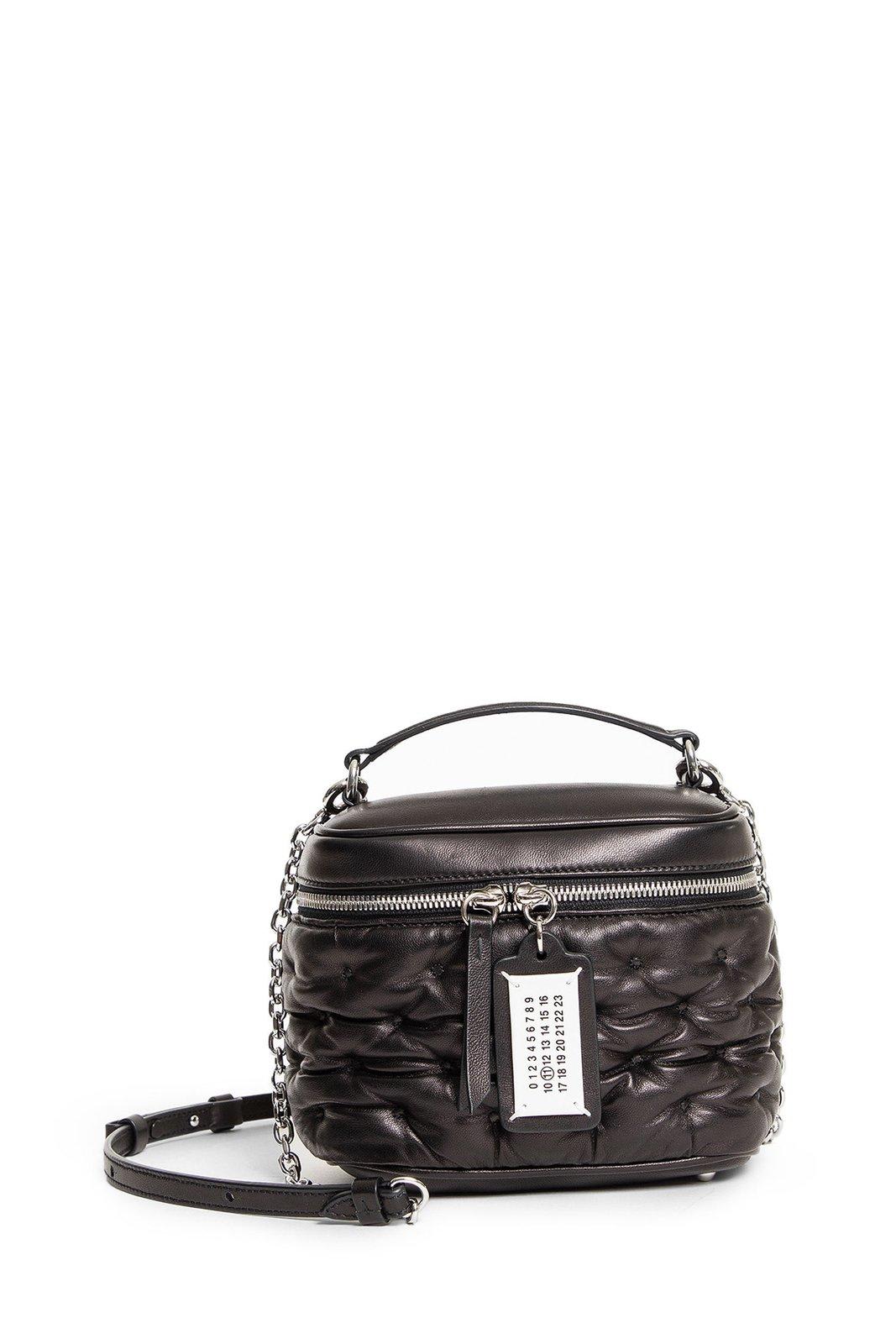 Shop Maison Margiela Glam Slam Top Handle Bag In Black