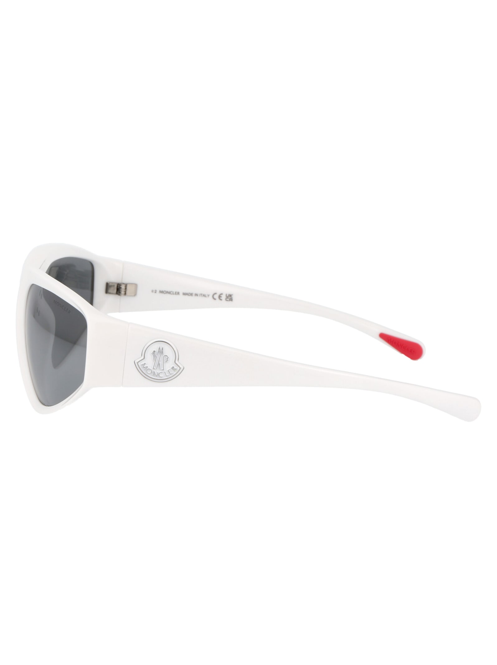 Shop Moncler Ml0248 Sunglasses In 21c White