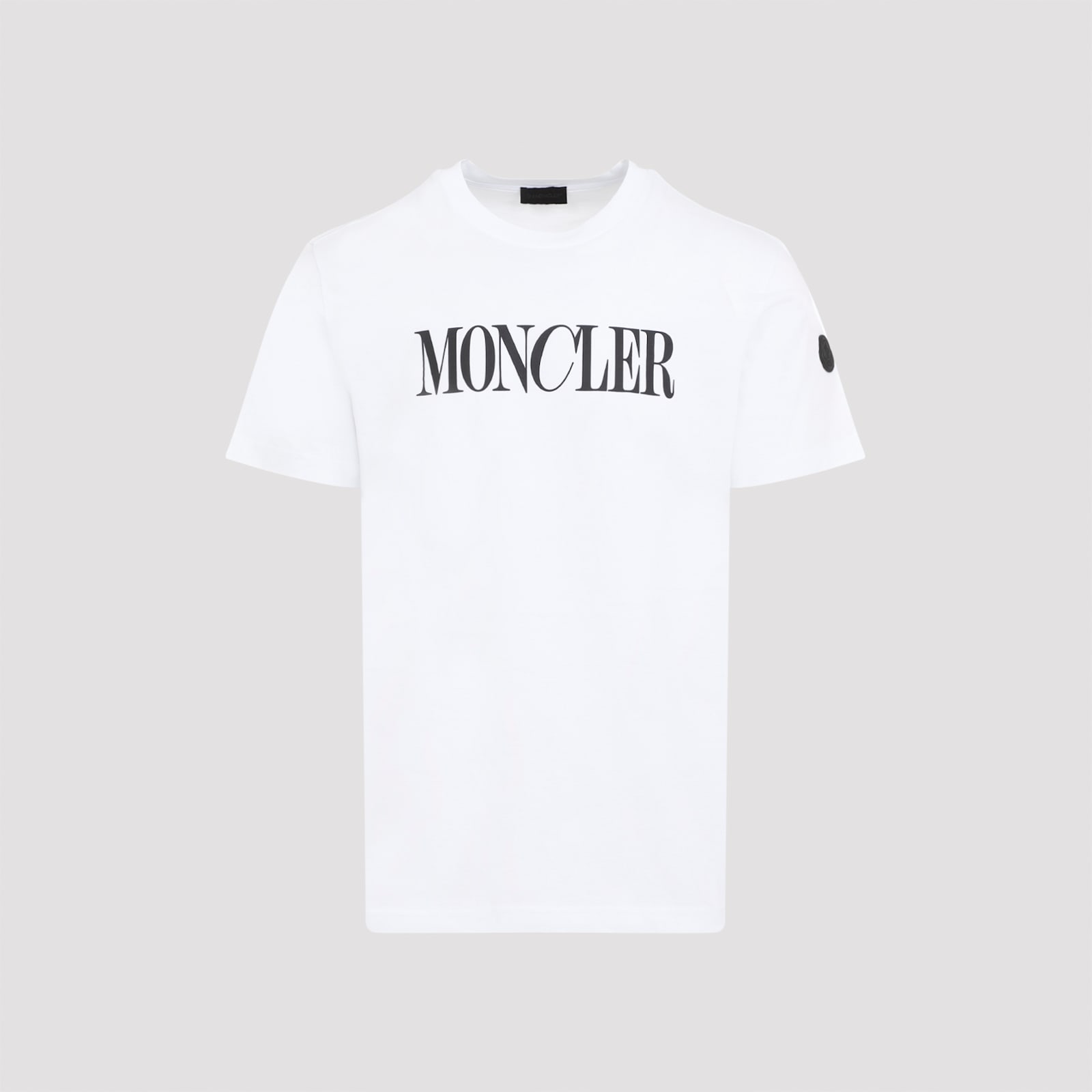 Shop Moncler Ss T-shirt In White