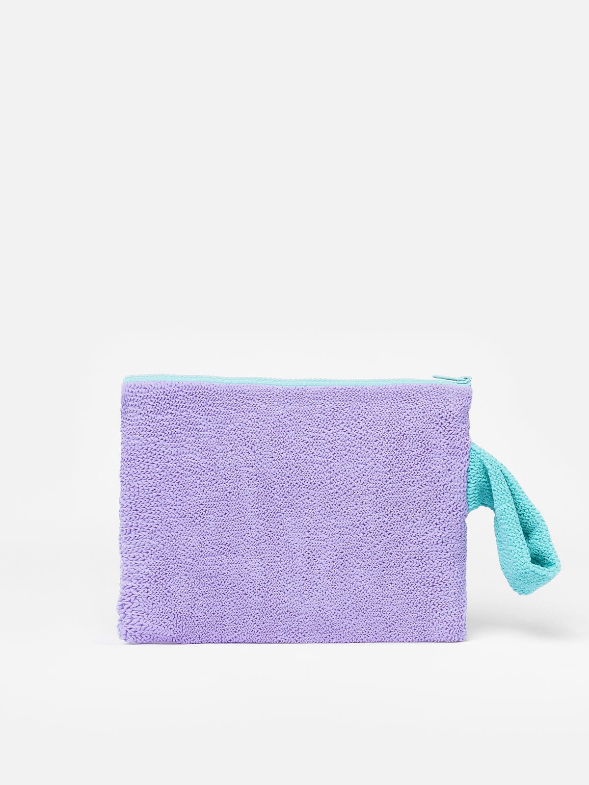 Mc2 Saint Barth Pareasy Purple Crinkle Pochette In Pink