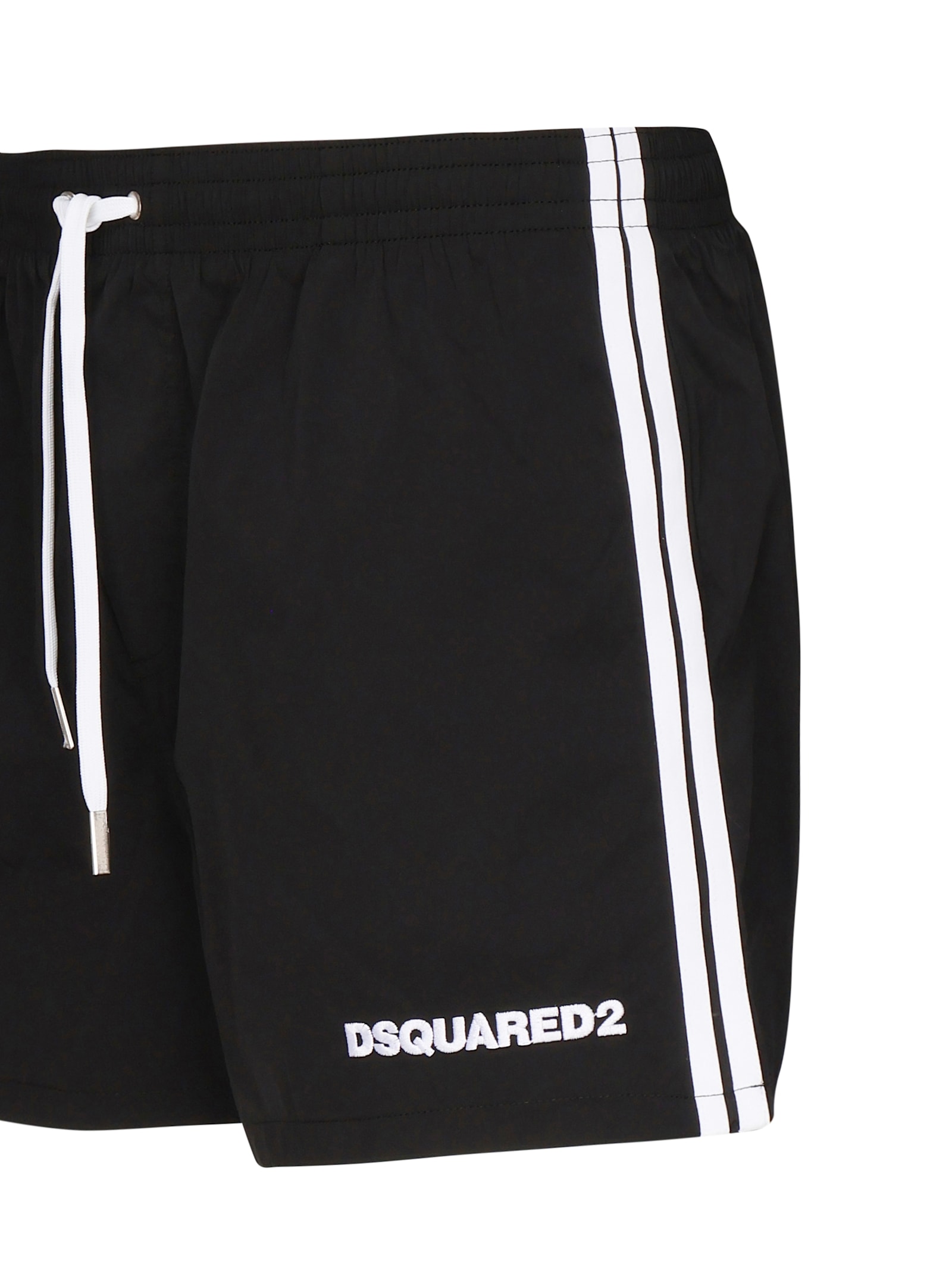 Dsquared2 Midi Boxer With Logo In Black