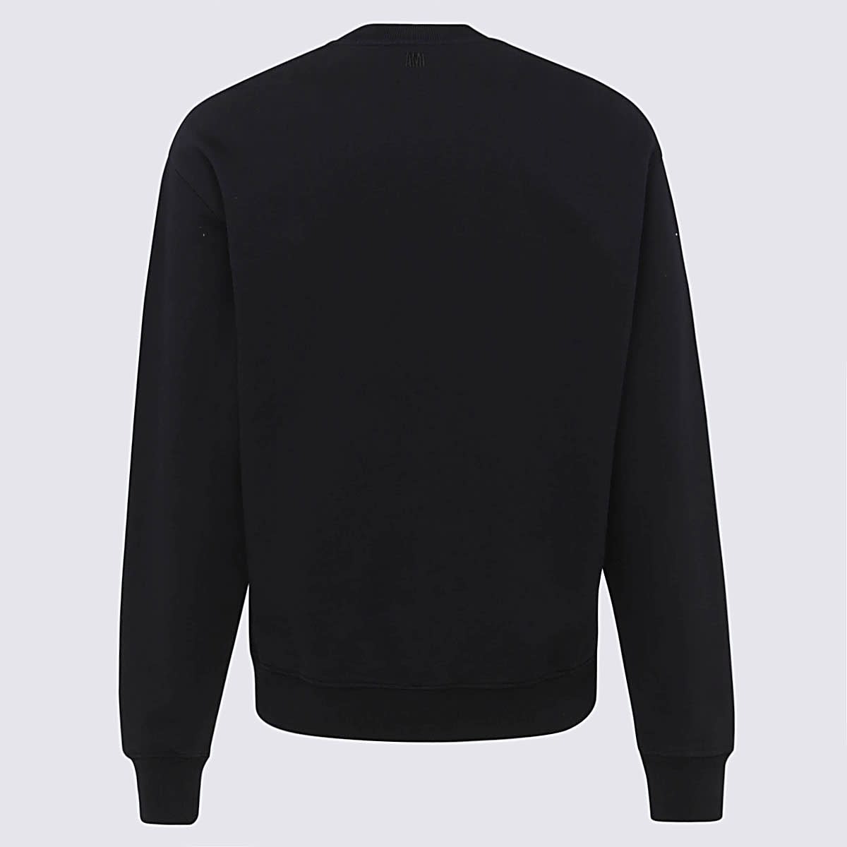 Ami Alexandre Mattiussi Ami Paris Ami De Coeur Wool Crewneck Sweater In Black