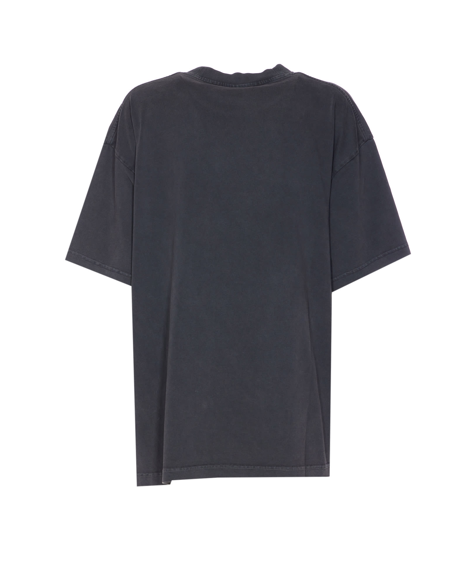 Alexander Wang Logo Oversize T-shirt In Gray