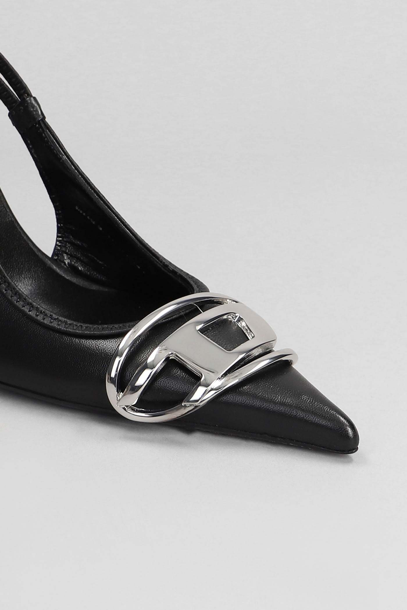 Diesel D-venus Sb - Décolleté Slingback In Black
