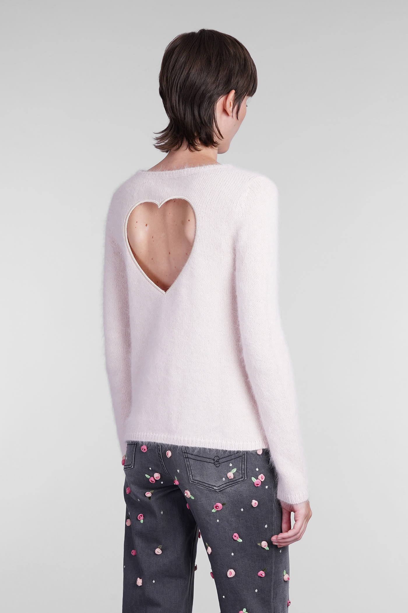 Shop Blumarine Knitwear In Beige Wool