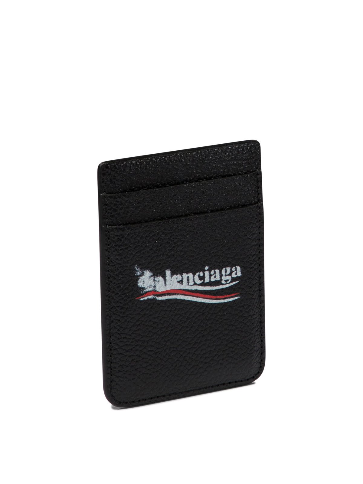 Shop Balenciaga Cash Magnet Card Holder In Black