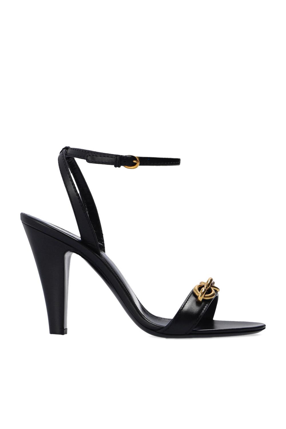 SAINT LAURENT MAILLON HEELED SANDALS