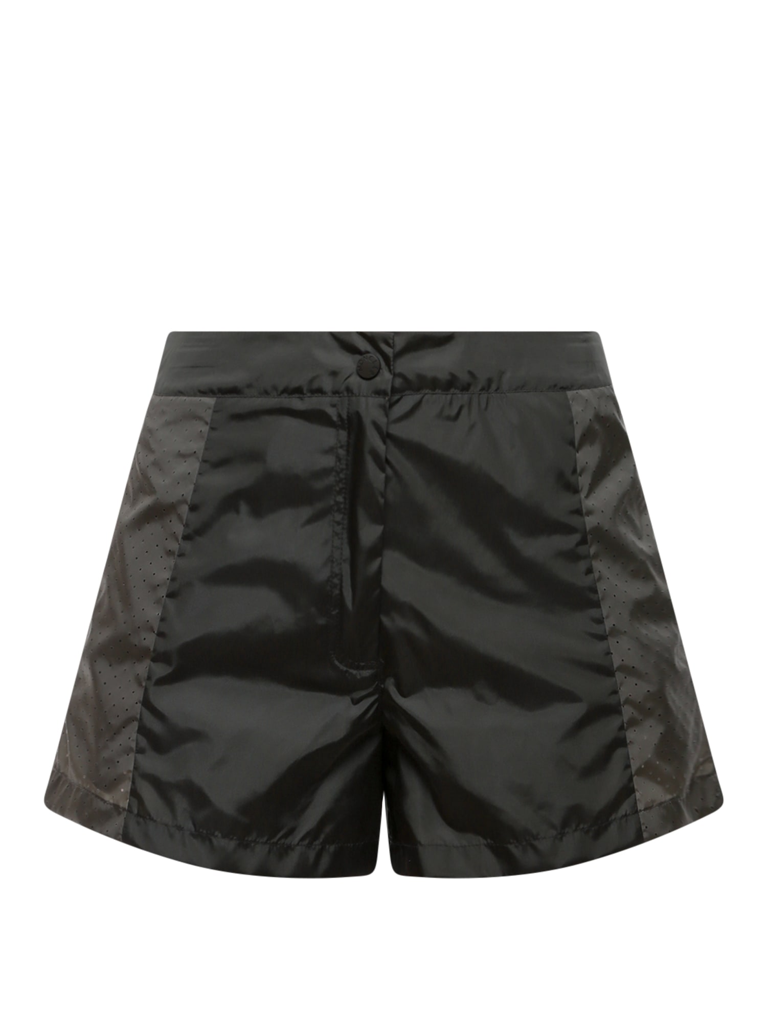 MONCLER PERFORATED DETAILED PANELLED SHORTS