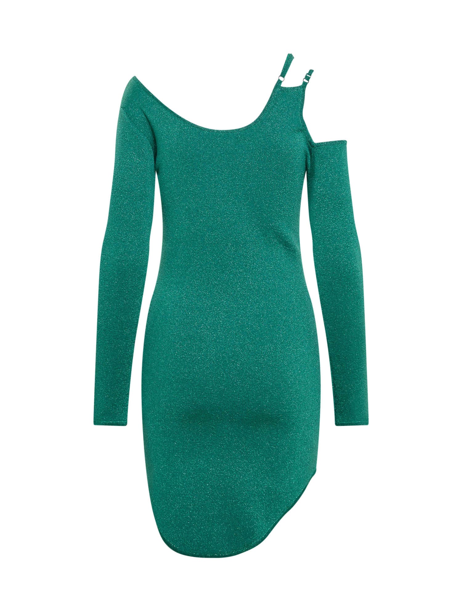 Shop Jw Anderson Dress With Cut-out In Emerald