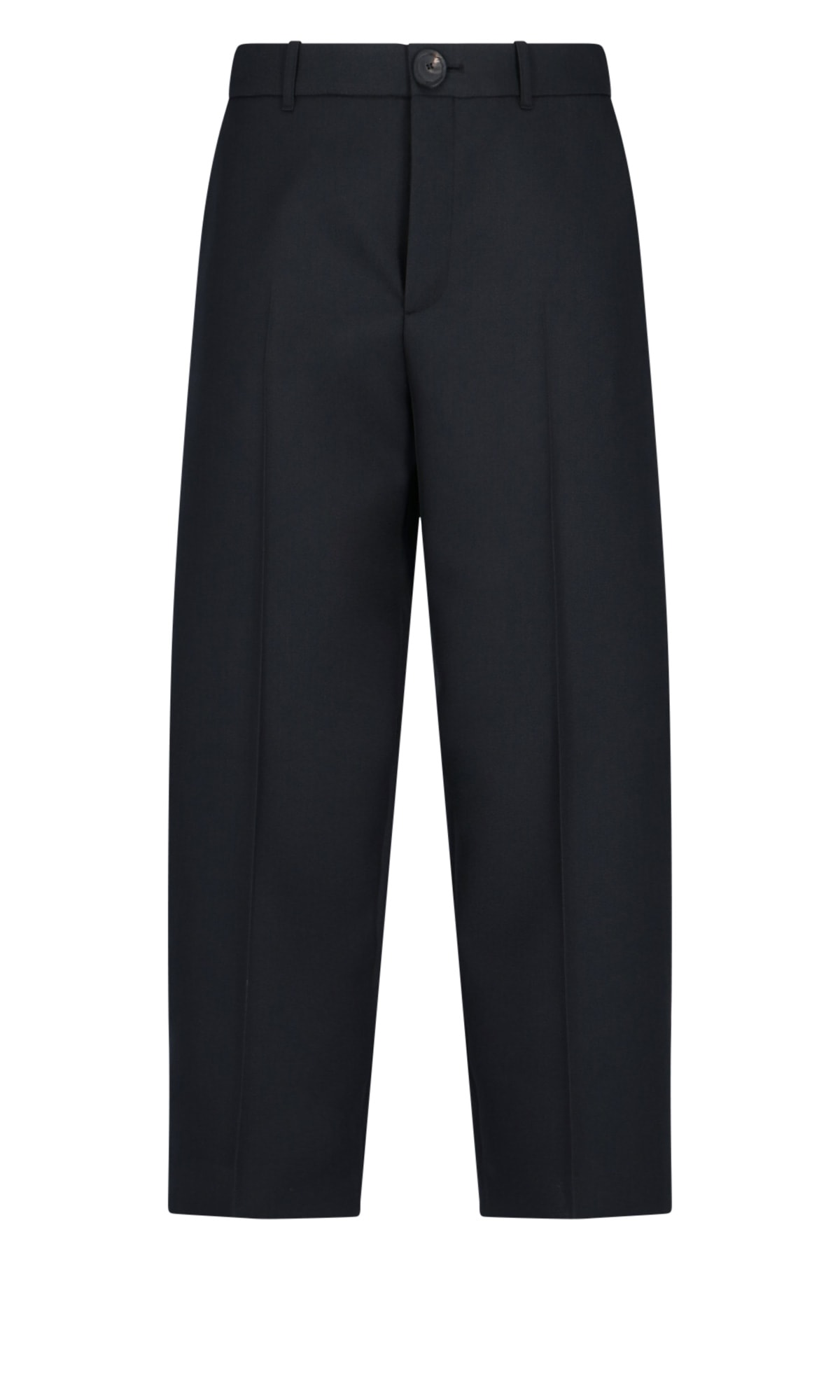Balenciaga Cropped Tailored Trousers In Black
