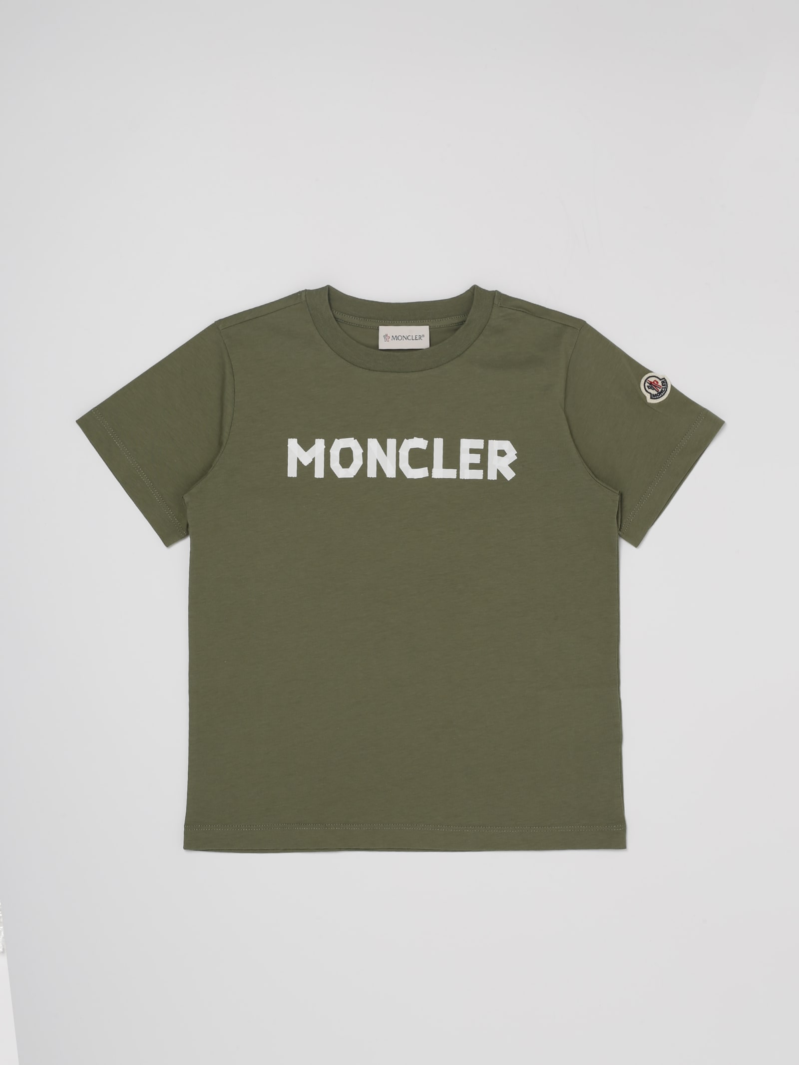 Shop Moncler T-shirt T-shirt In Verde