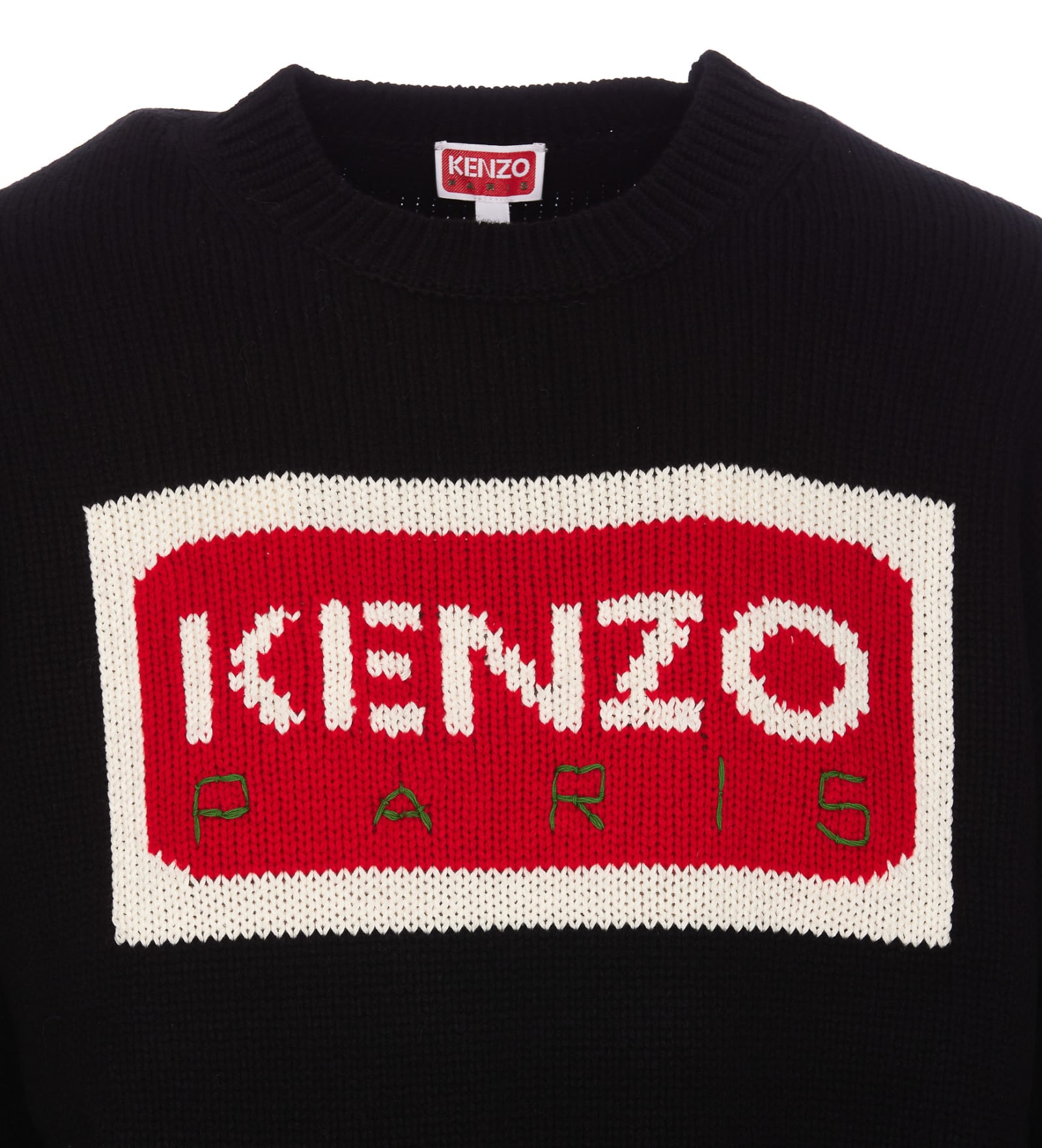 Shop Kenzo Paris Sweater In Black