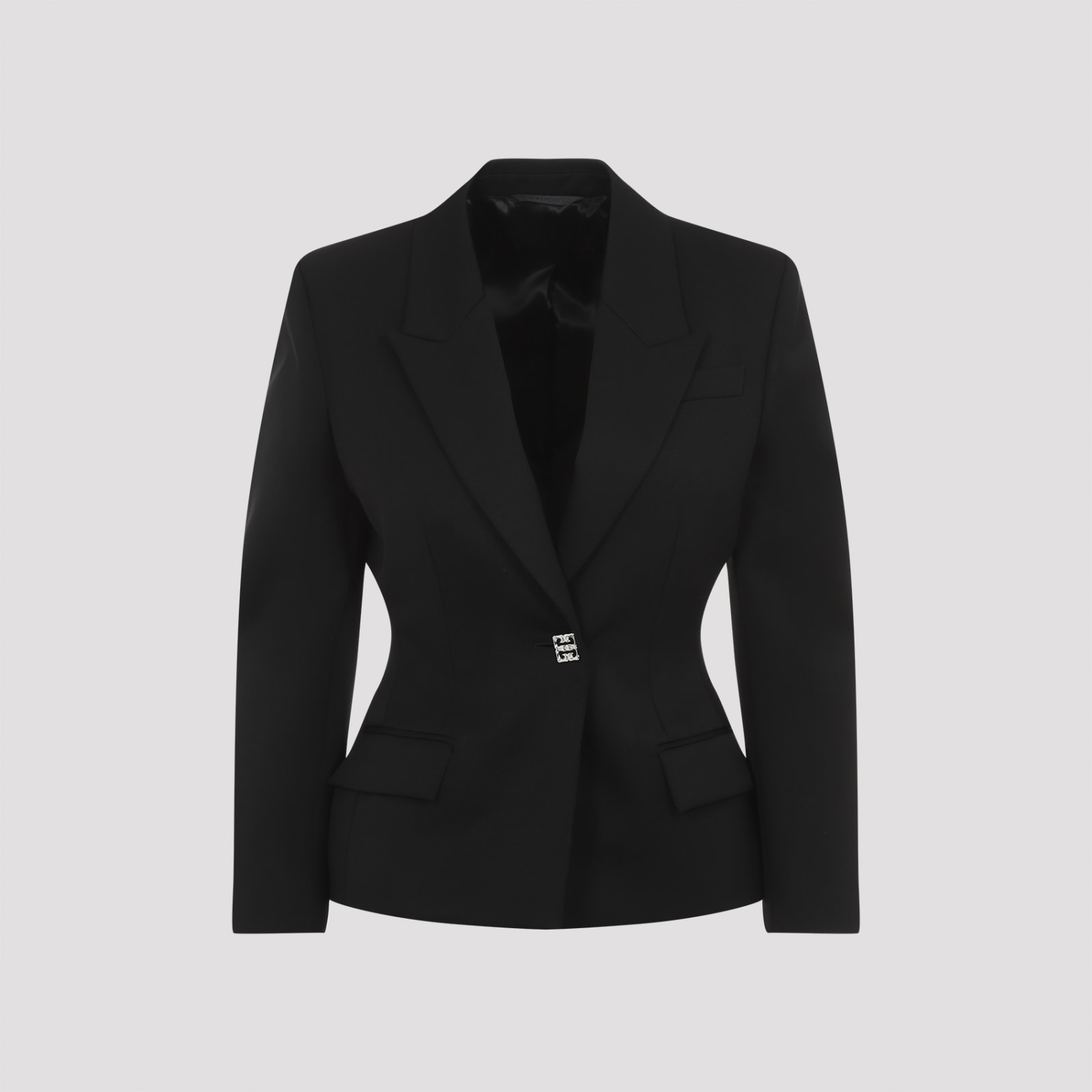 Shop Givenchy Structured Jacket In Black