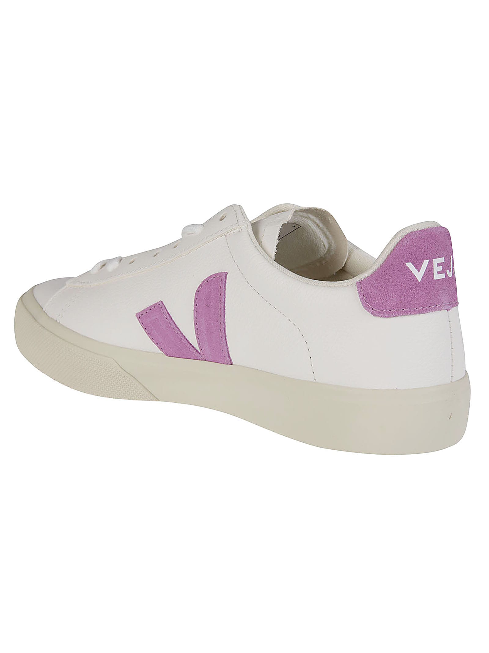 Shop Veja Campo Sneakers In Extra White/mulberry