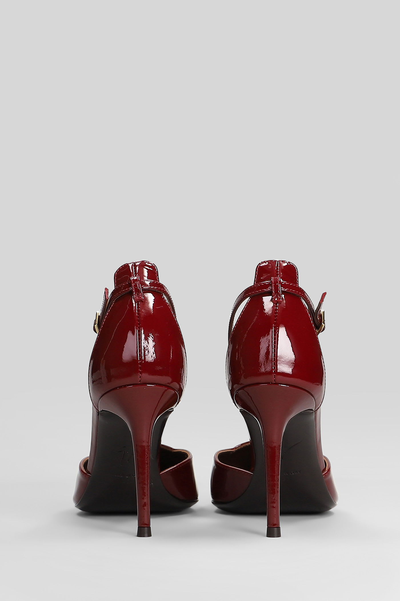 Giuseppe Zanotti Almha 85 Pumps In Red Patent Leather In Red