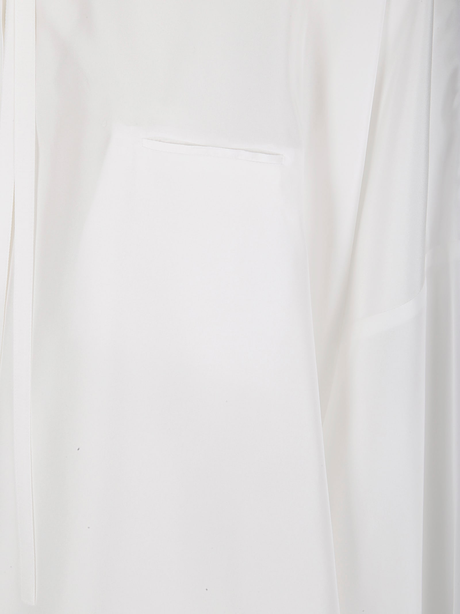 Jejia Tilda Tie-neck Pocket Blouse In White
