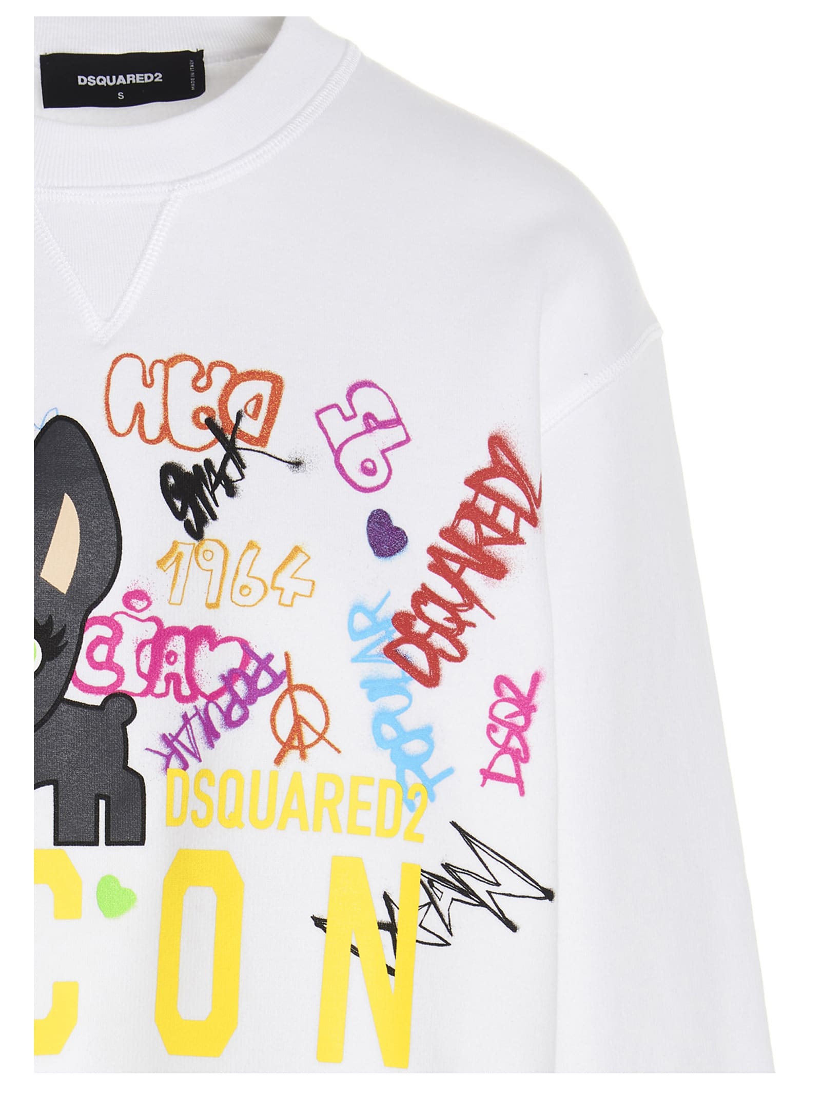 Shop Dsquared2 Icon Ciro Sweatshirt In White