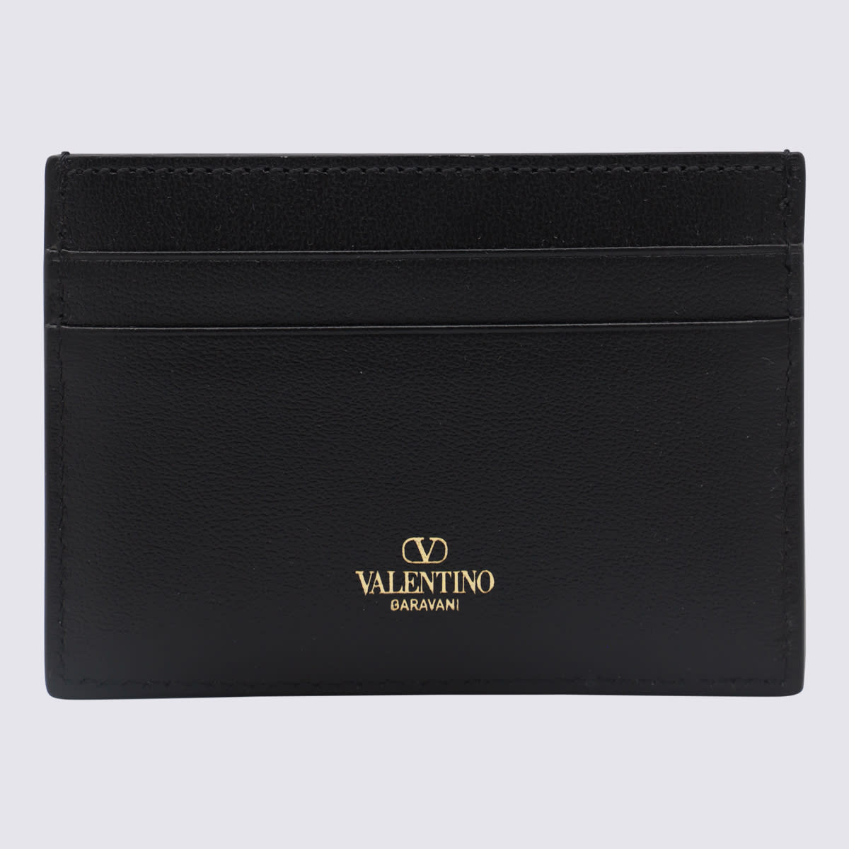 Shop Valentino Black Leather Card Holder