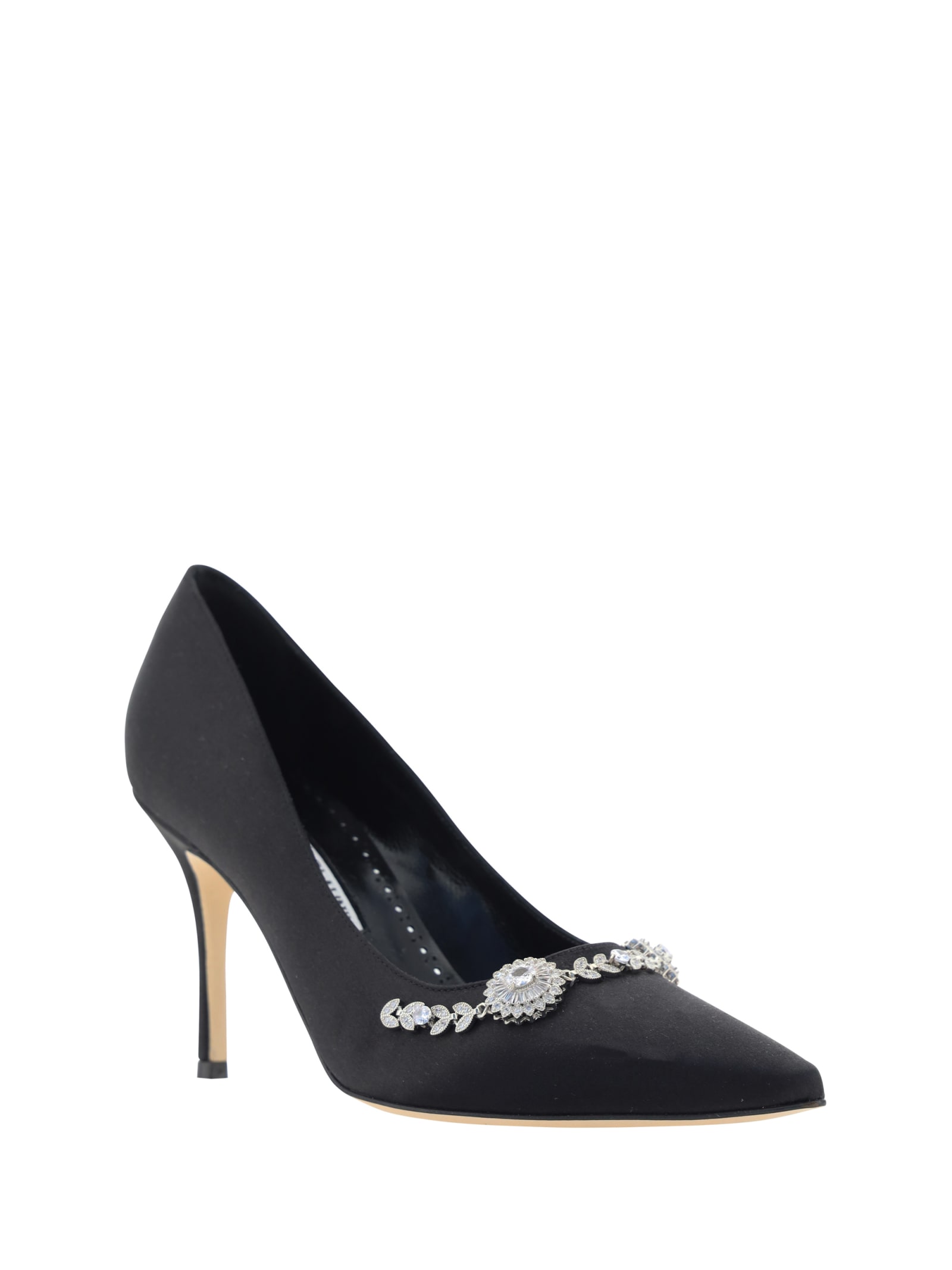 Shop Manolo Blahnik Lamik Pumps In Blck