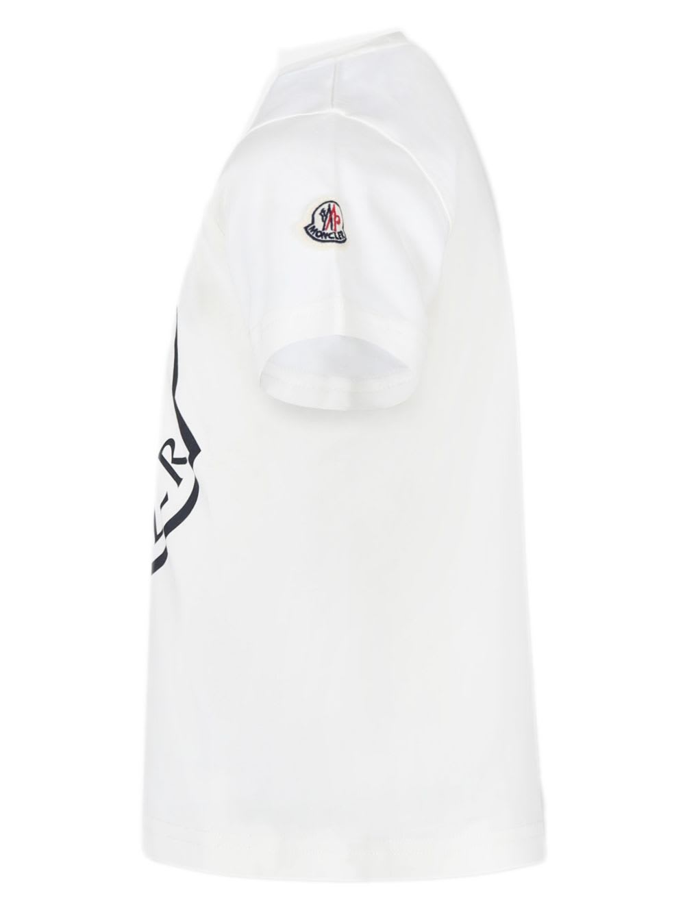 Moncler Enfant Printed T-shirt In White