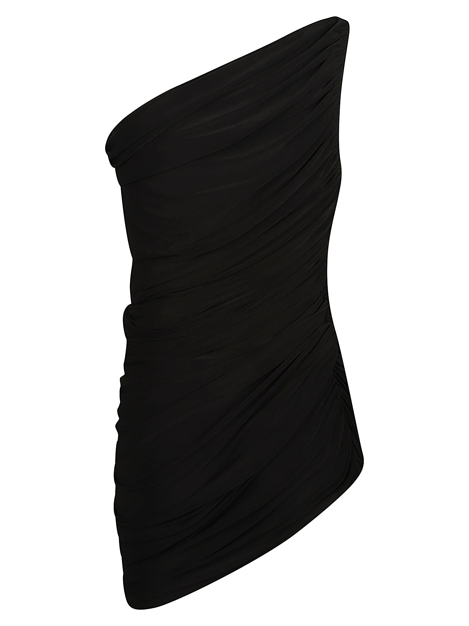 Shop Norma Kamali Diana Mini Dress In Black