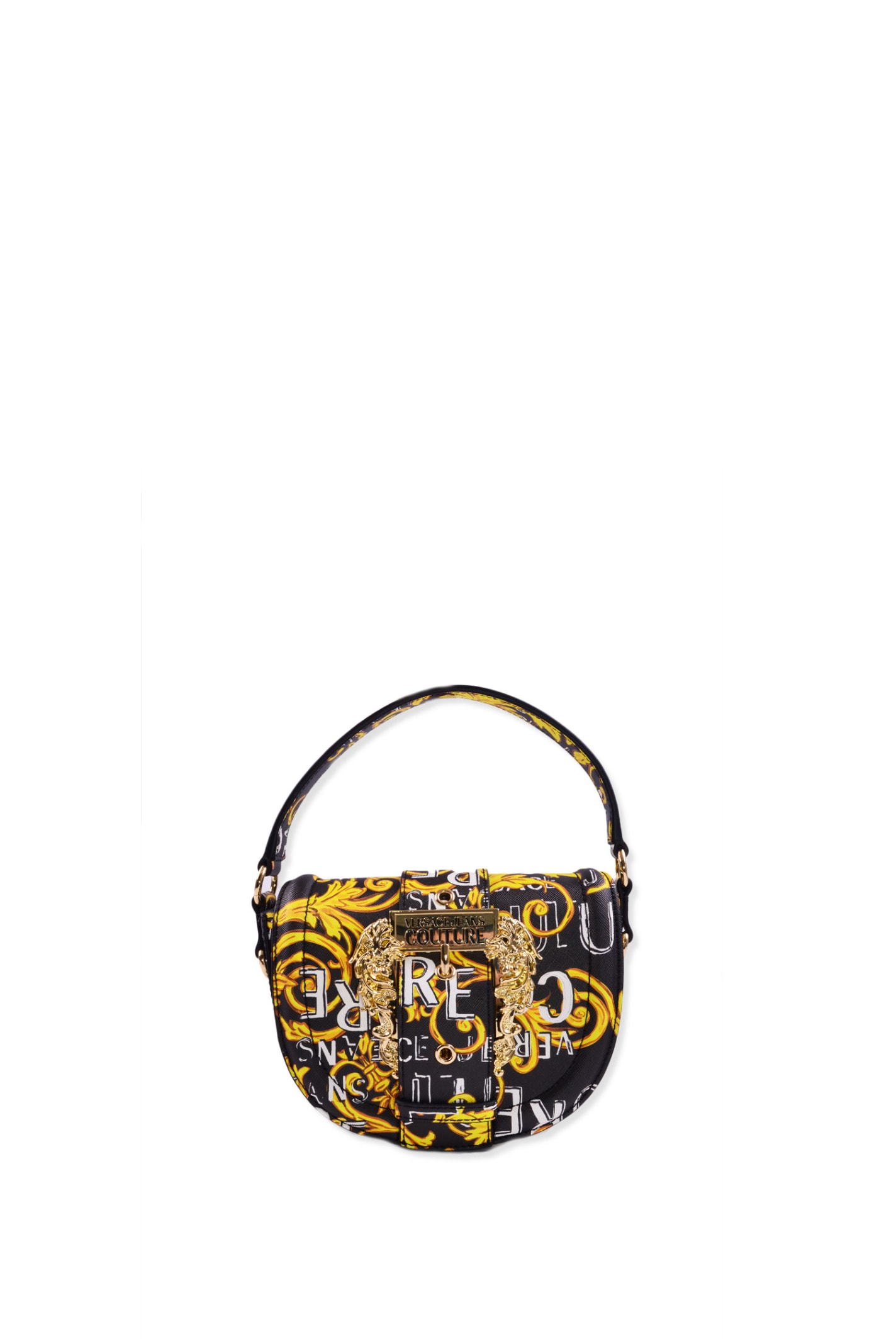 Versace Jeans Couture Shoulder Bag In Black/gold