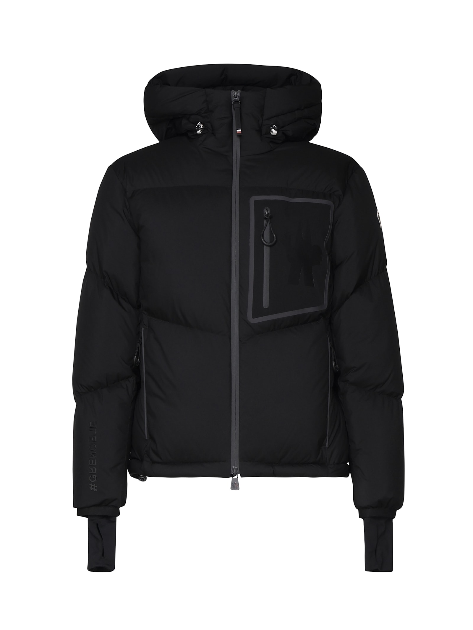 Shop Moncler Hooded Padded Jacket In Black