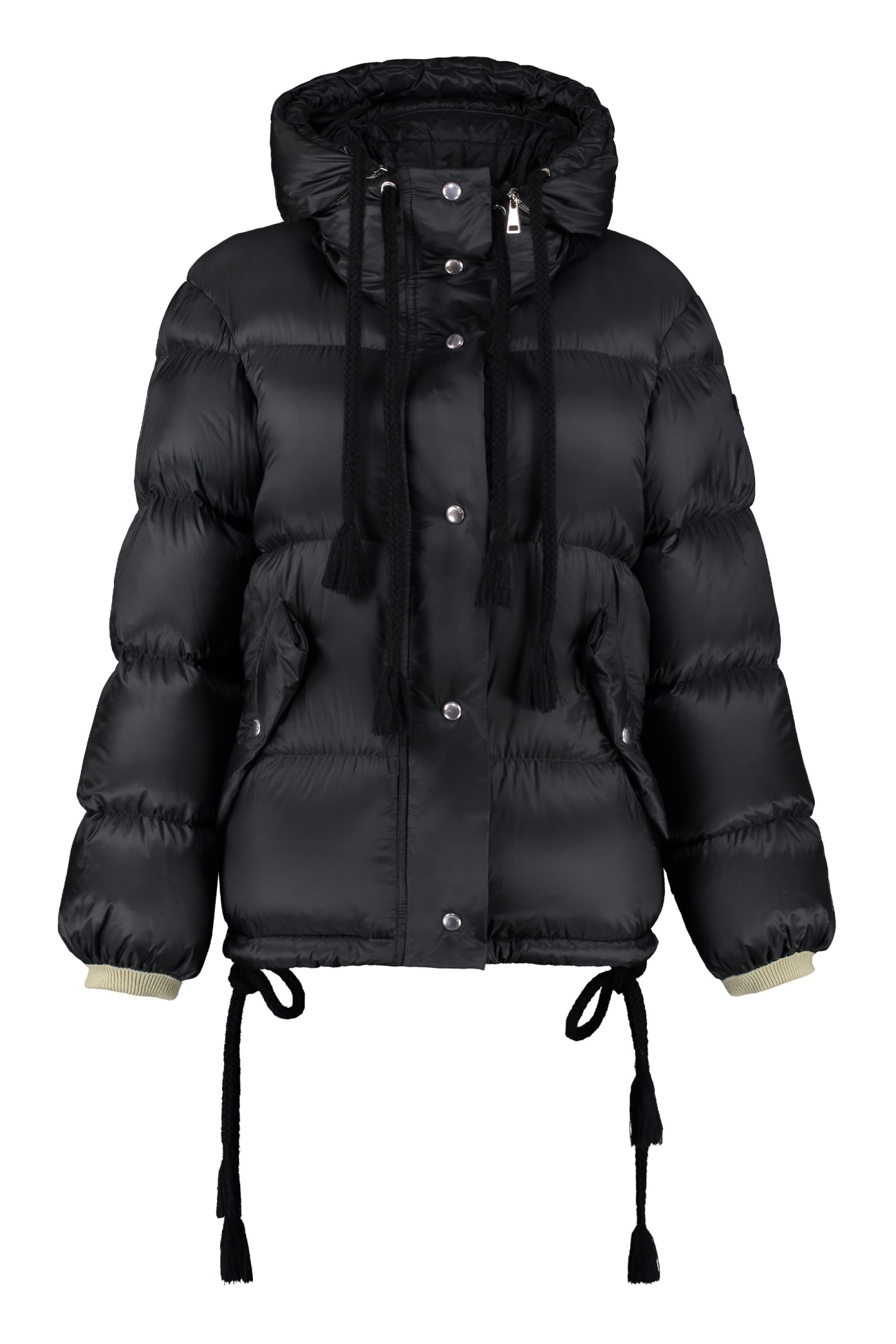 Moncler Genius Sydow Nylon Down Jacket In Black