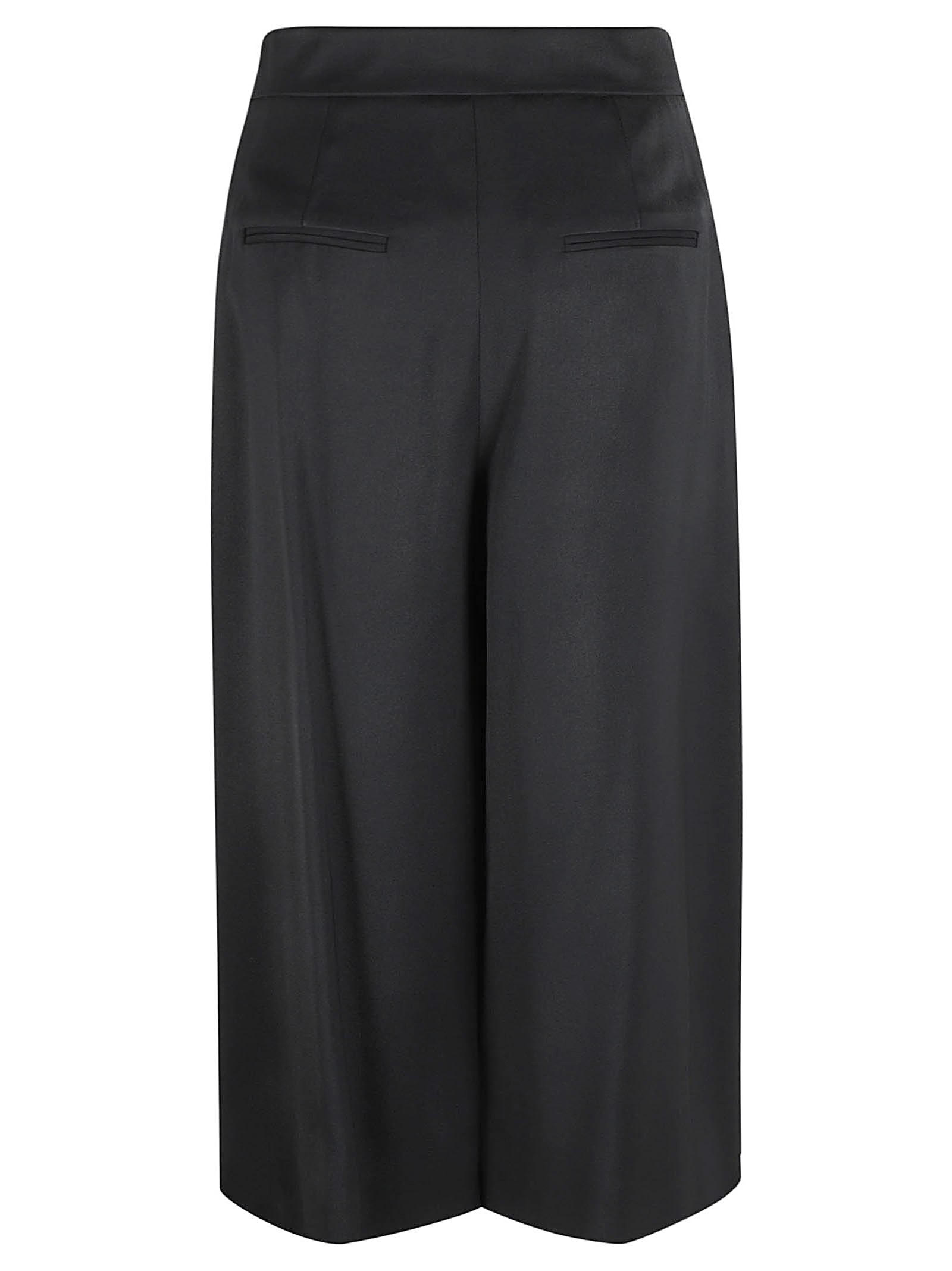 Shop Moschino Straight Waist Skirt In Black