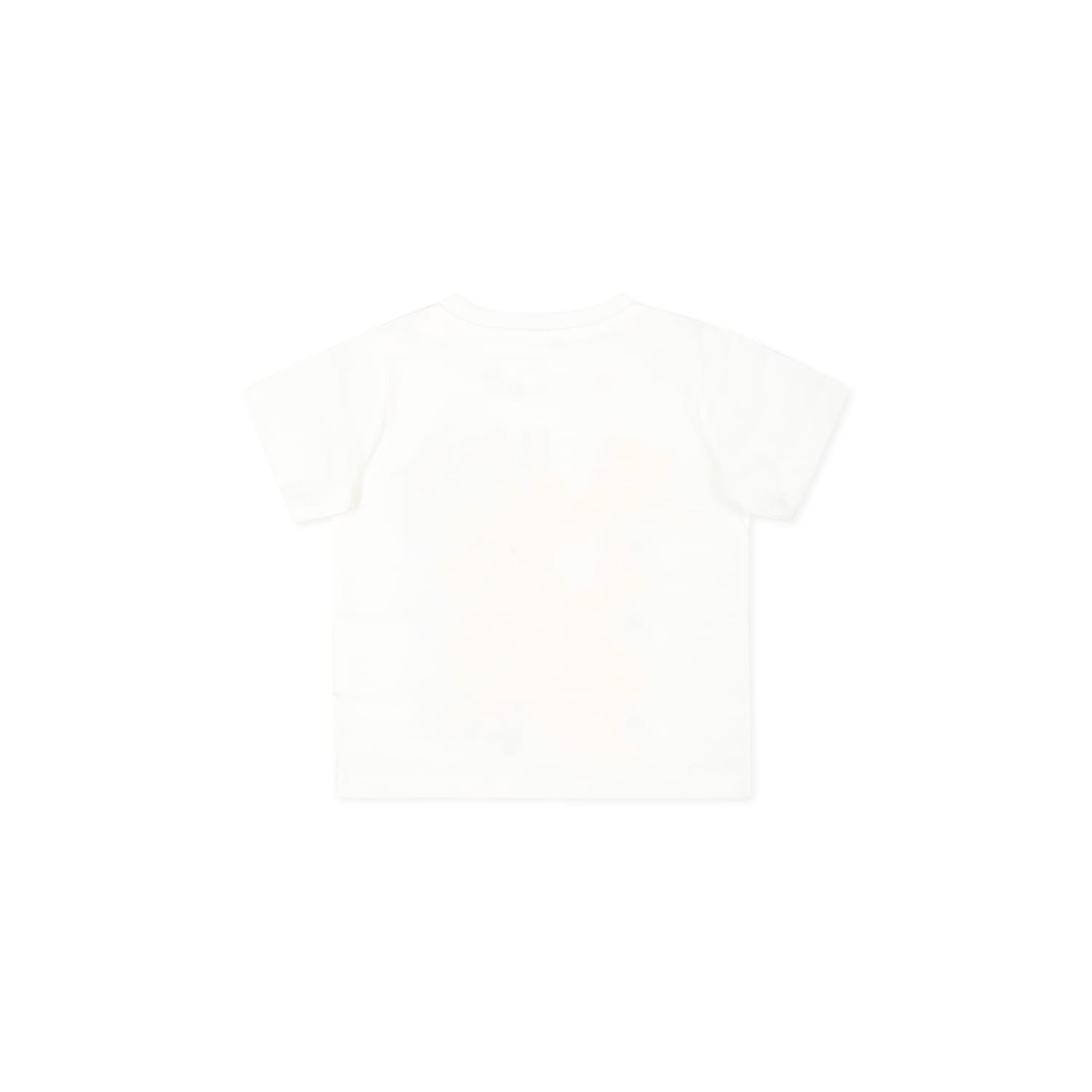 Stella Mccartney Ivory T-shirt For Babykids With Bee Print In Ivory