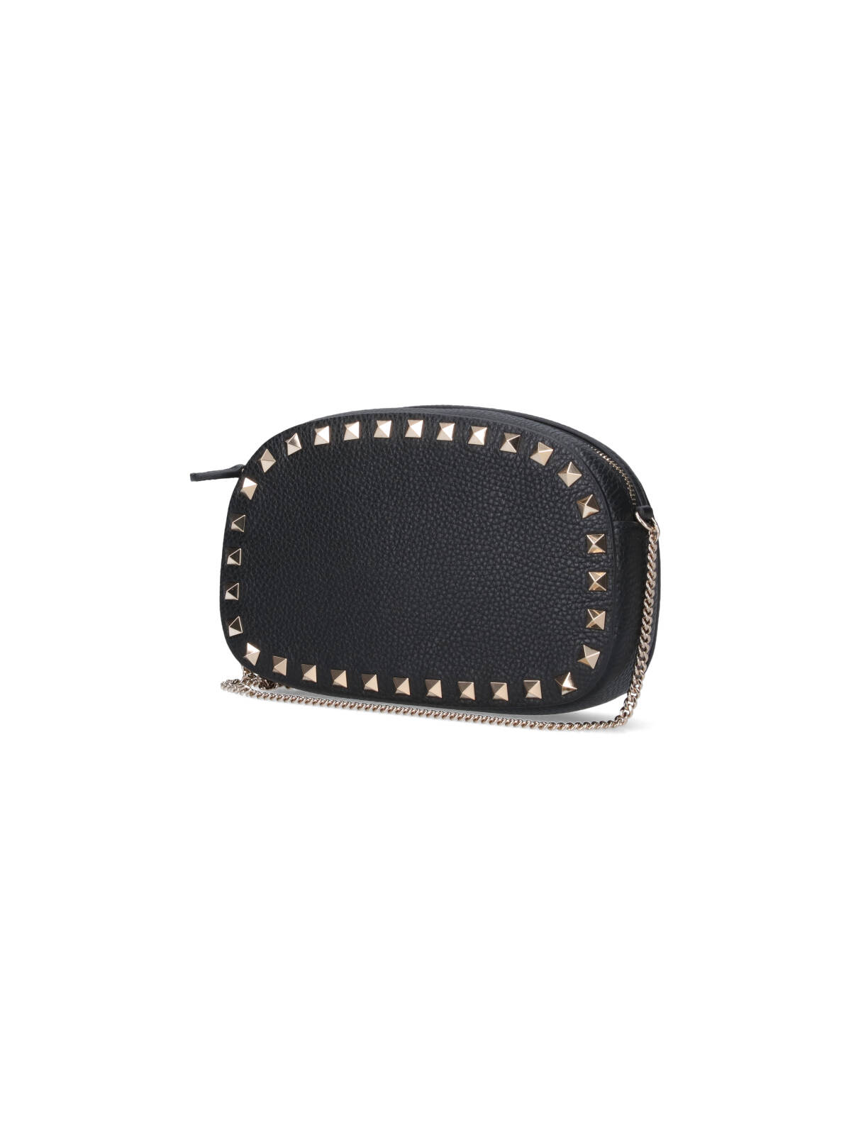 Valentino Mini Rockstud Leather Crossbody Bag In Black