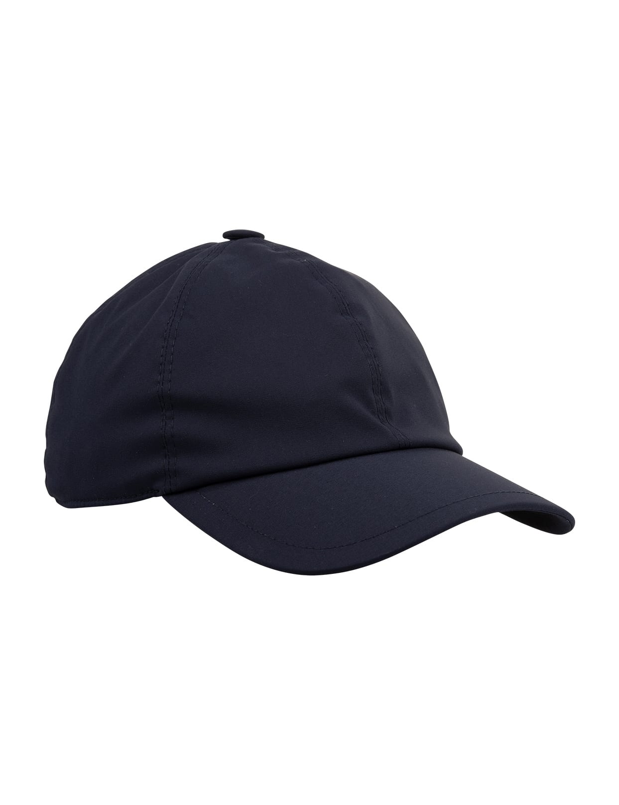 Shop Fedeli Man Navy Blue Technical Fabric Baseball Hat