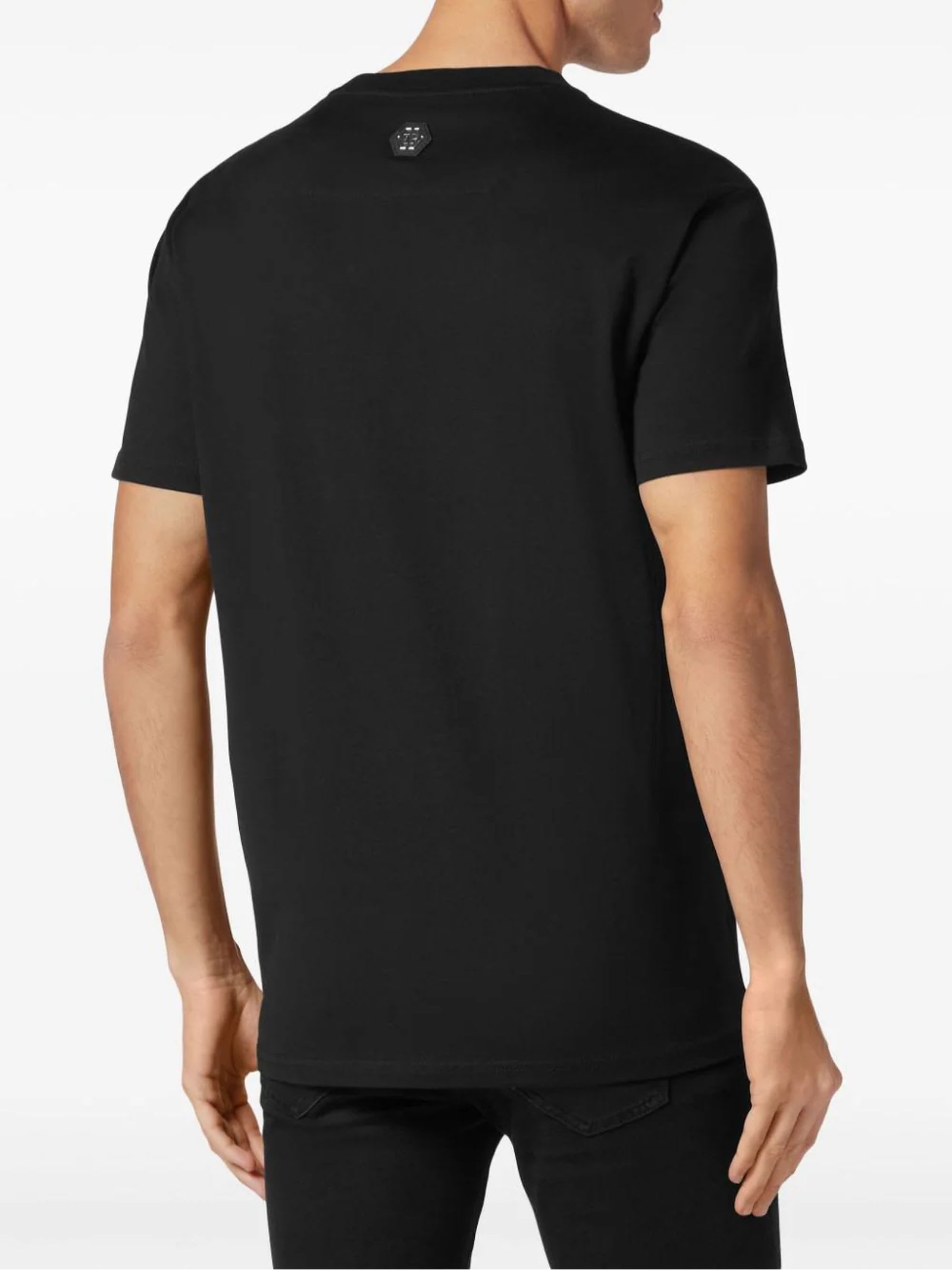 Shop Philipp Plein T-shirts And Polos Black