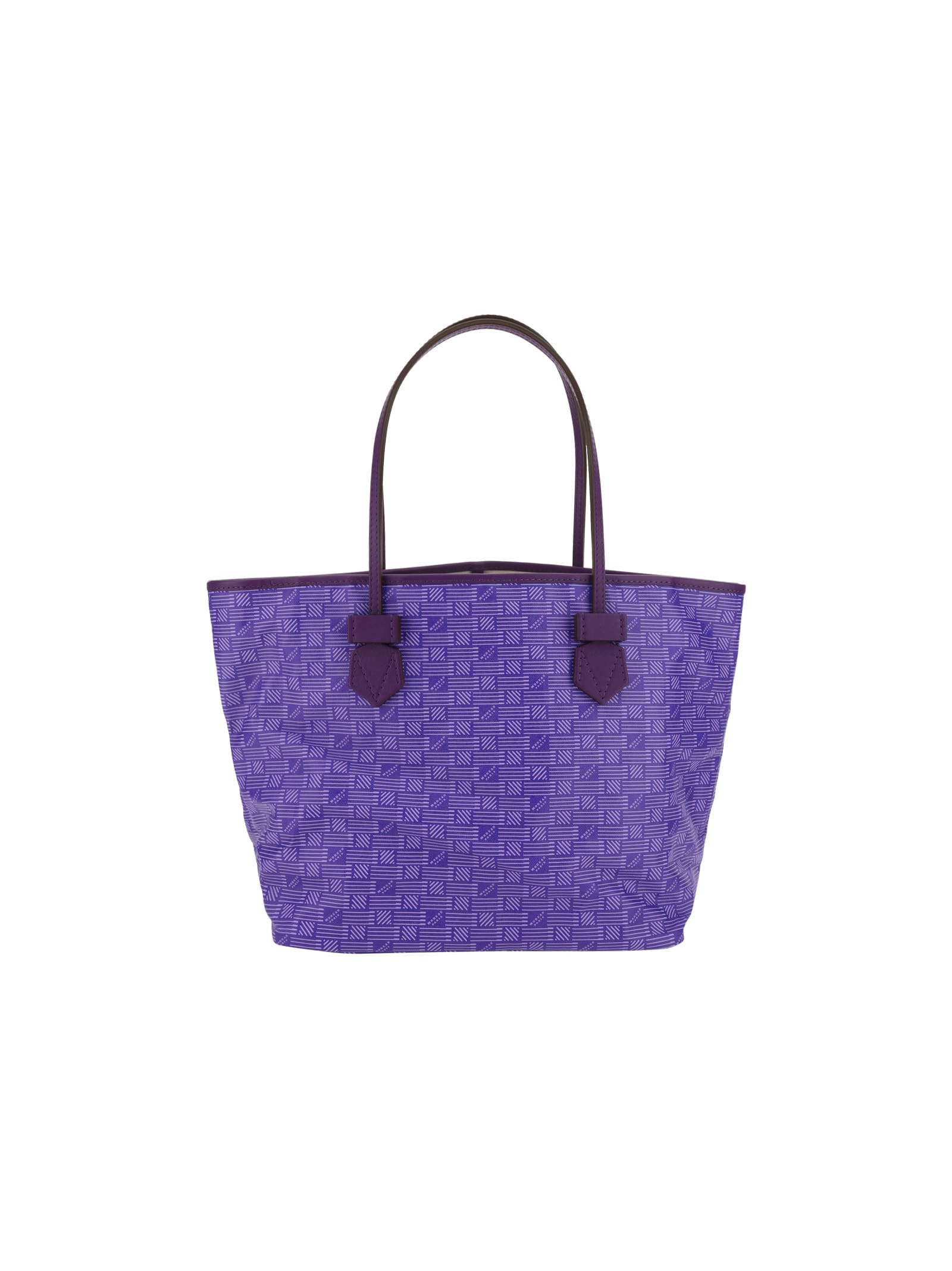 Moreau Paris St. Tropez Tote Bag In Purple/milk