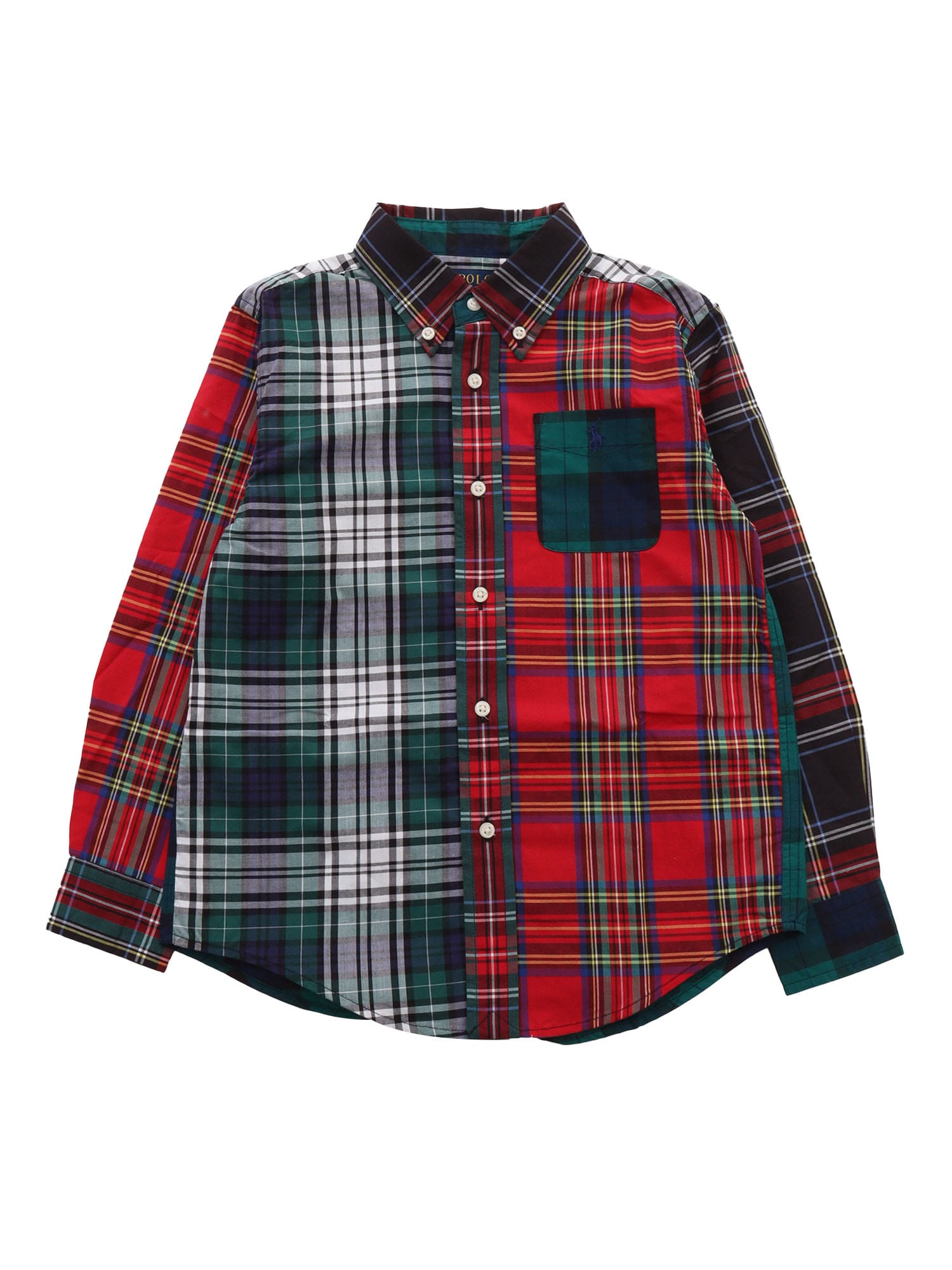 Polo Ralph Lauren Toddler And Little Boys Plaid Cotton Fun Shirt In Multicolor
