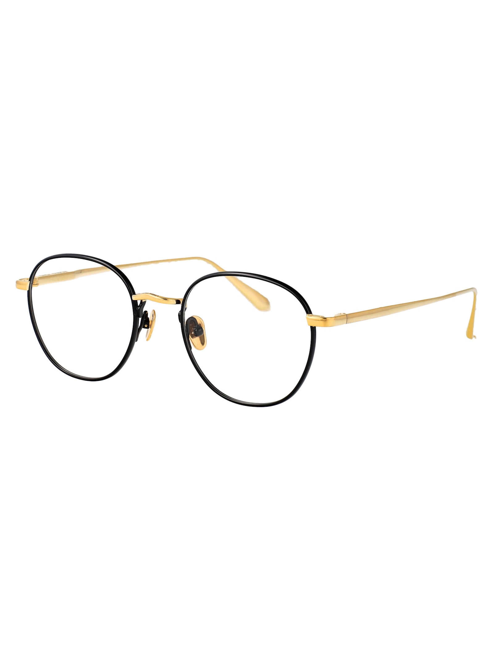 Linda Farrow Full Frame Plain Mirror In Yellowgold/black/optical