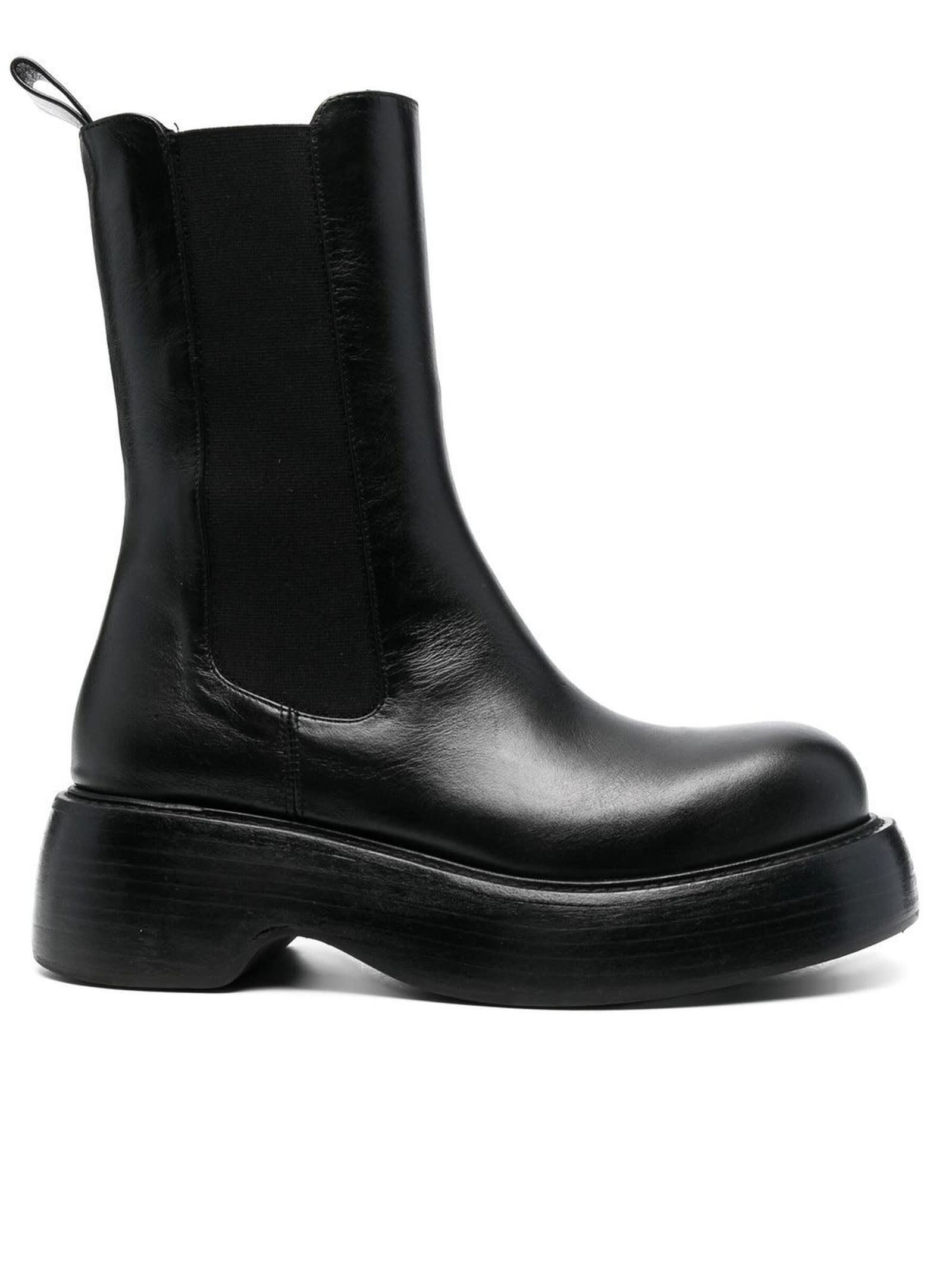 Paloma Barceló Black Calf Leather Marlon Ankle Boots