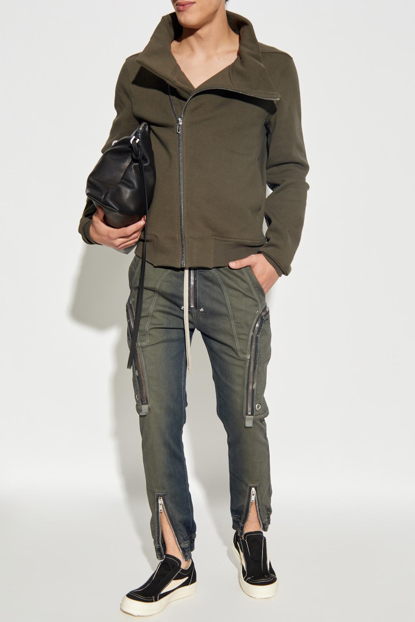 Rick Owens Khaki Concordians Bauhaus Jogger Track Jacket In Green