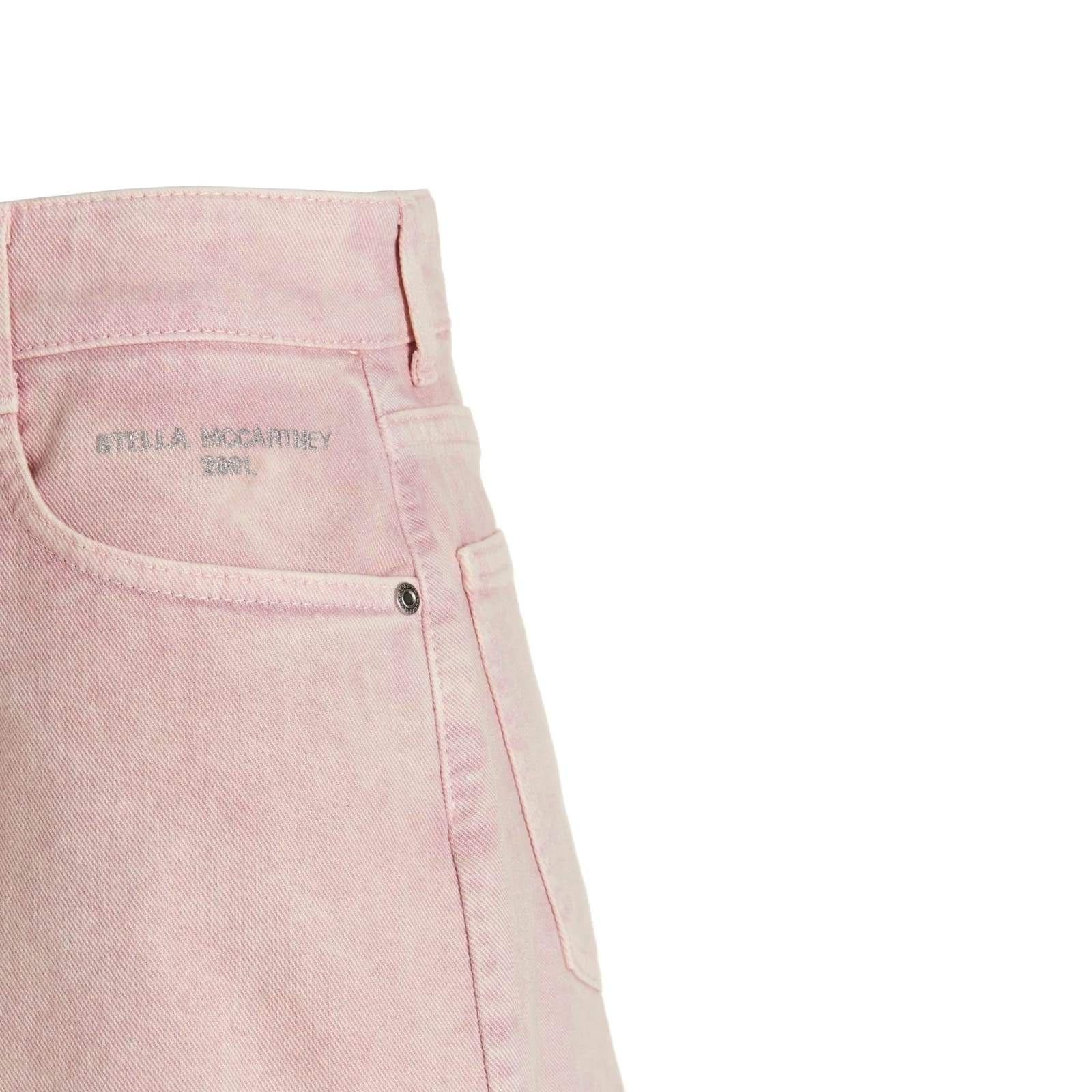 Stella Mccartney Denim Shorts Women In Pink