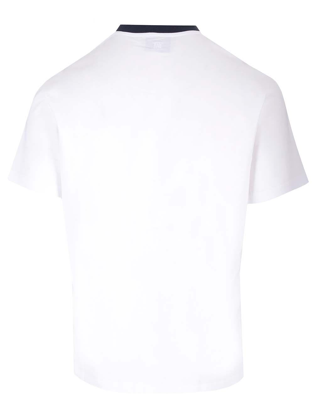 Shop Ami Alexandre Mattiussi Ami Paris T-shirt In White