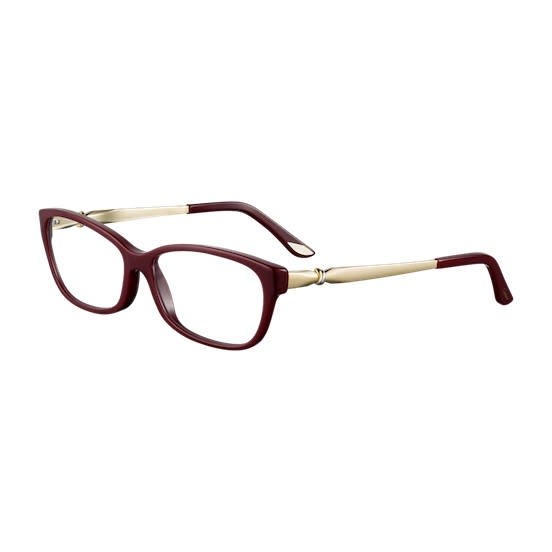 Shop Cartier Lady Trinity De  Marie Glasses In Rosso