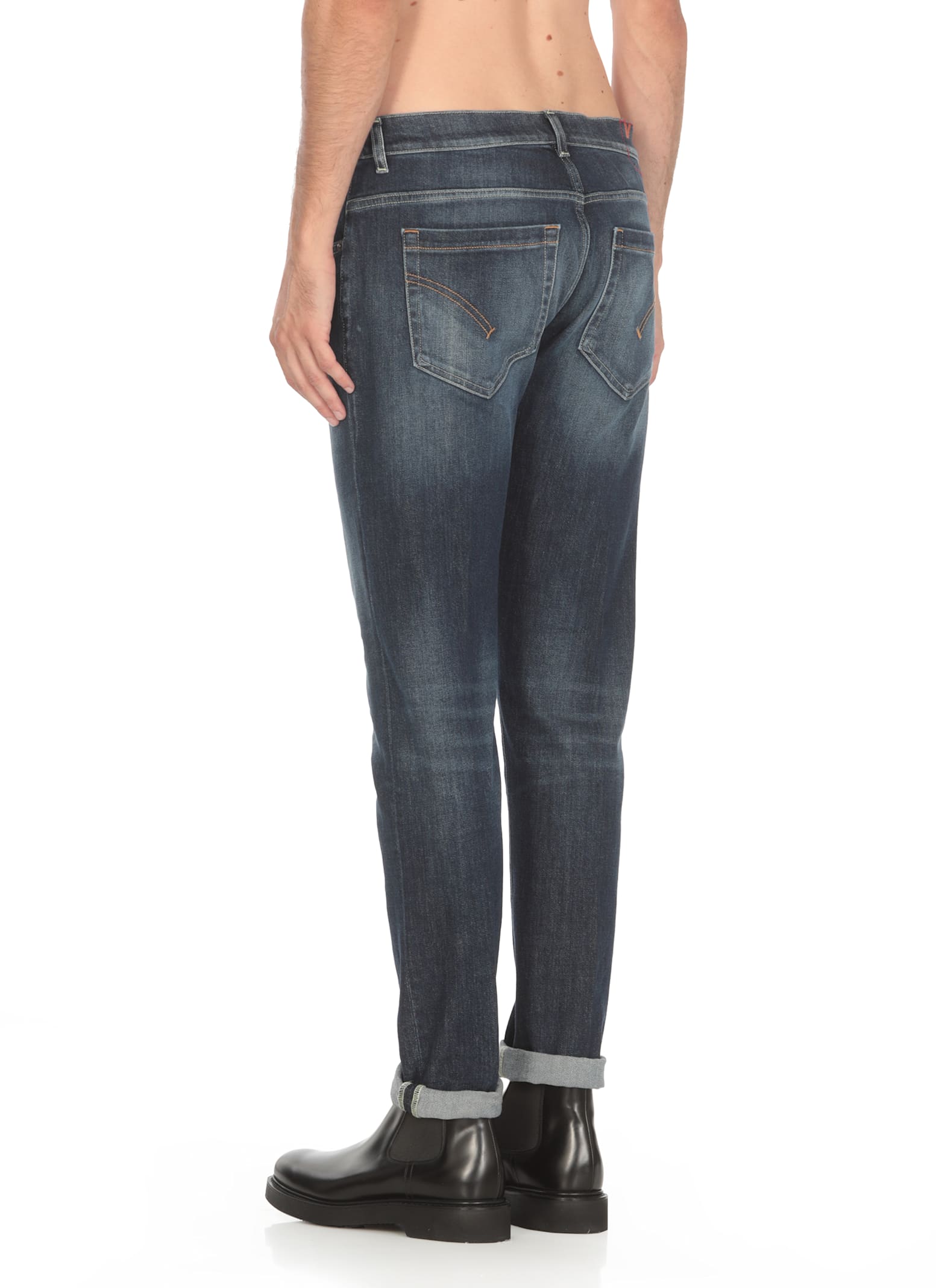 Shop Dondup George Jeans In Blue