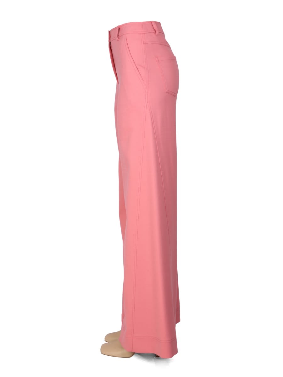 Shop Boutique Moschino Chic Flare Pants In Pink