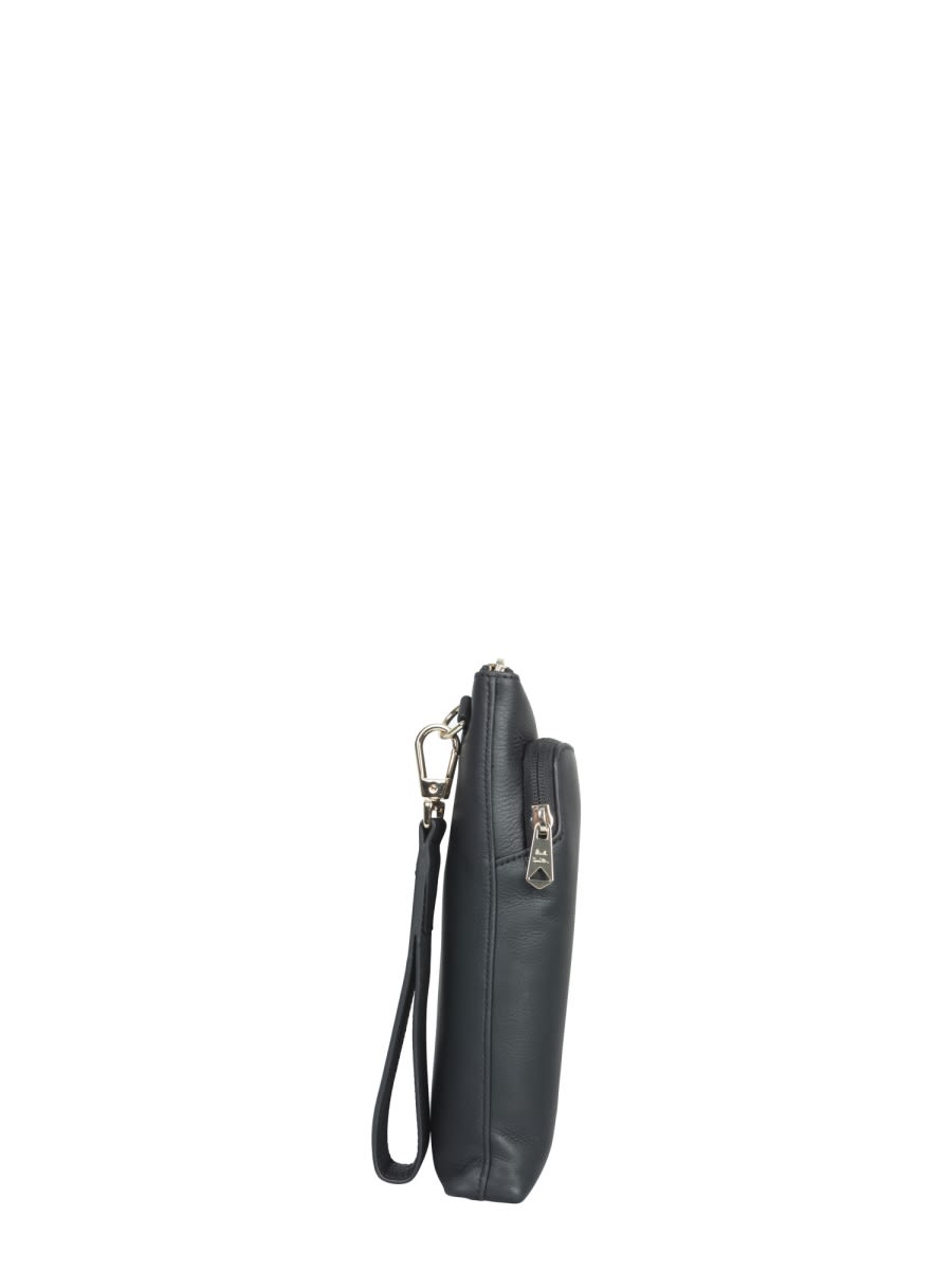 Shop Paul Smith Leather Document Bag In Black