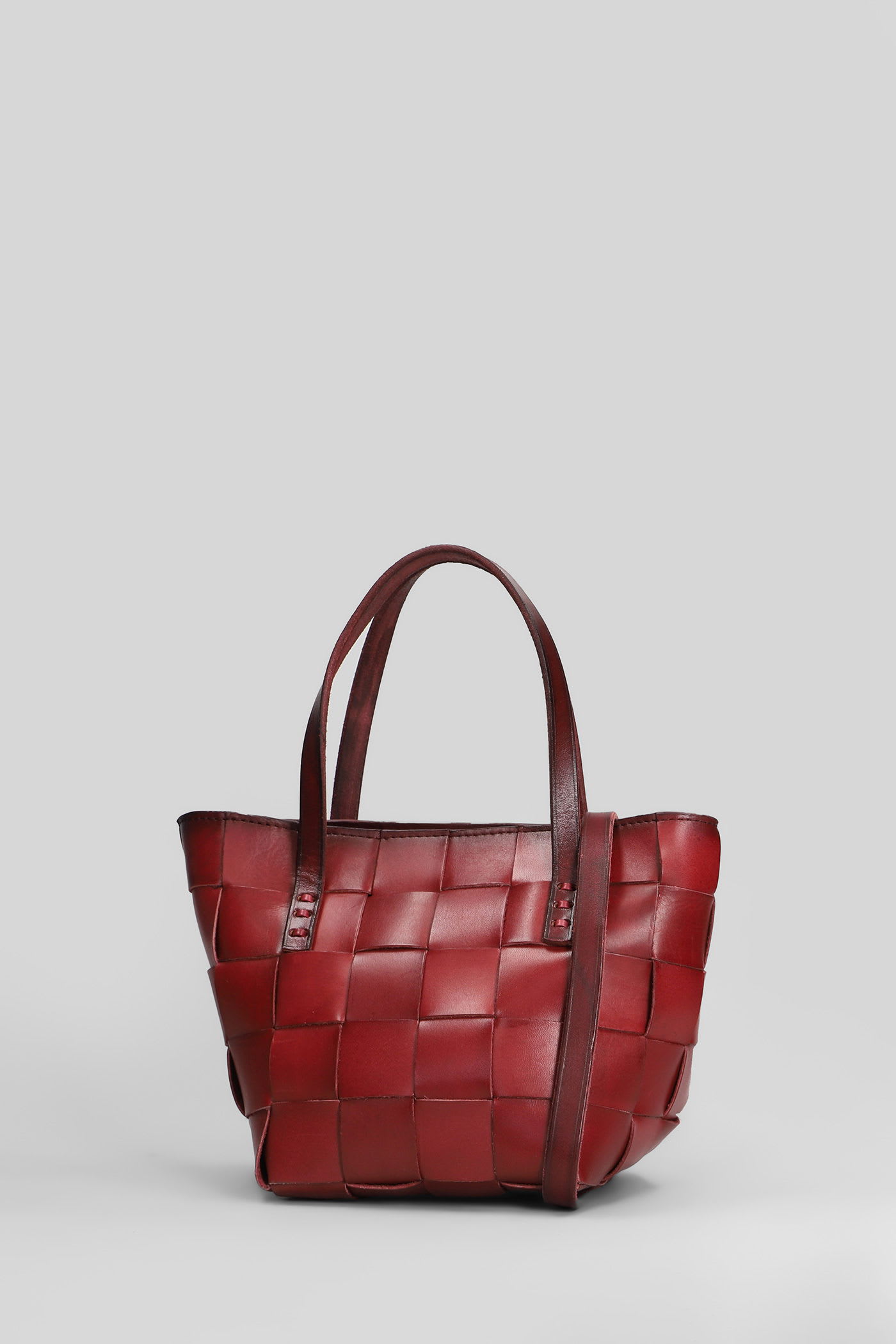 Dragon Diffusion Japan Mini Shoulder Bag In Bordeaux Leather In Burgundy