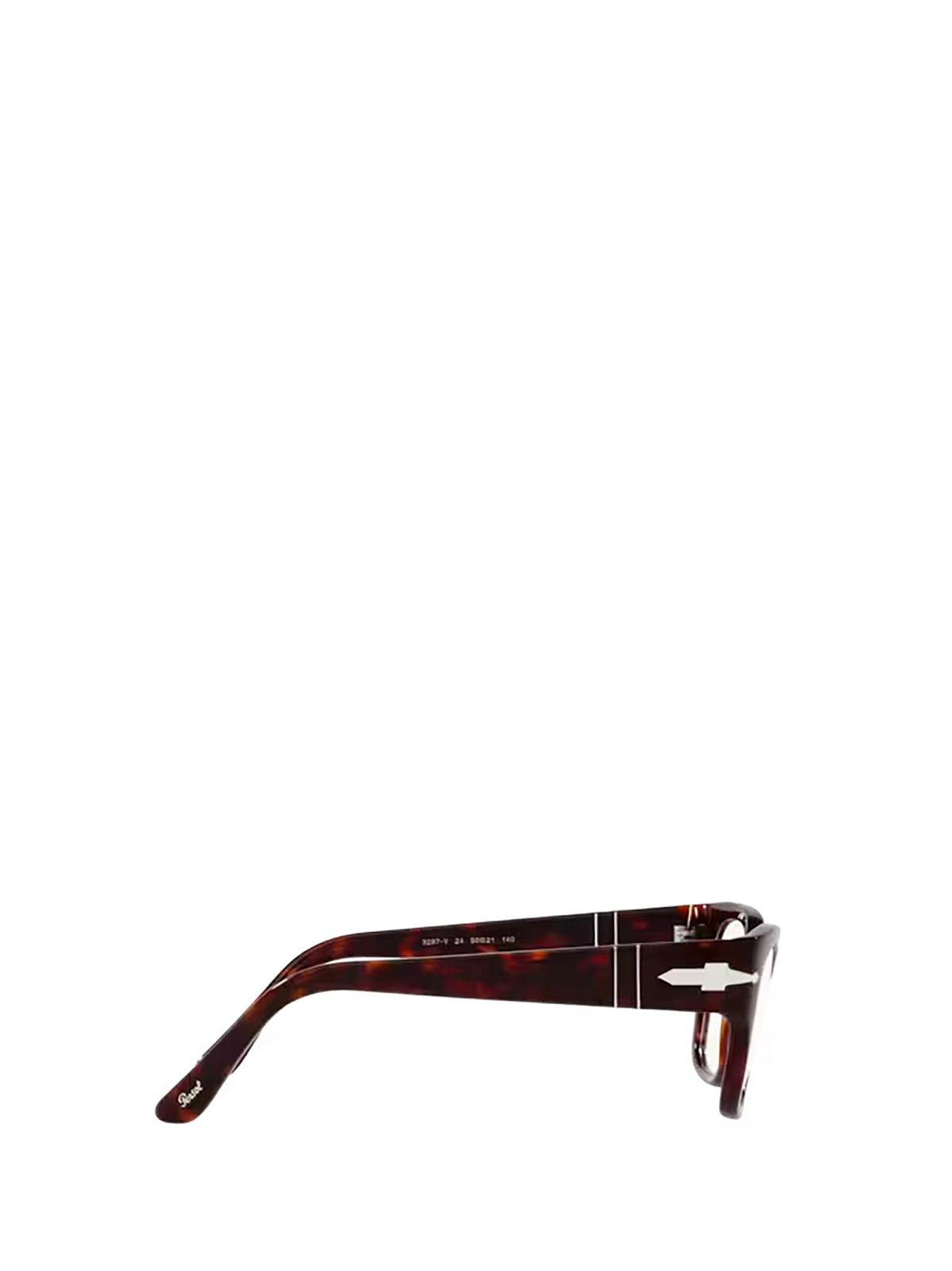 Shop Persol Rectangular Frame Glasses In 24