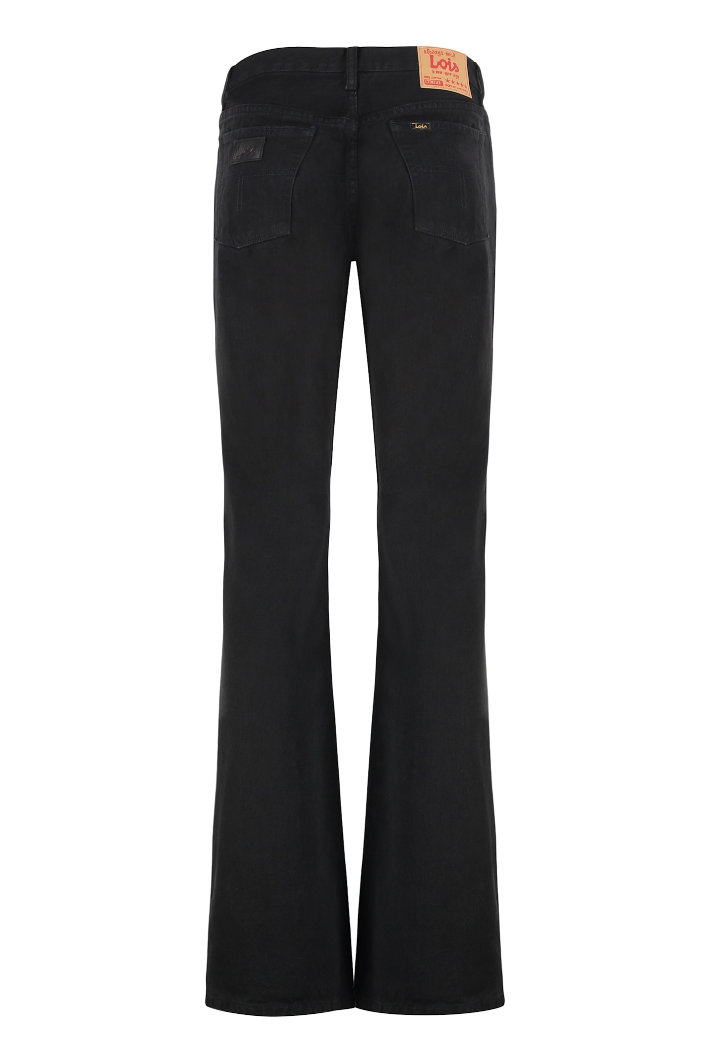 Lois Lindsay Boot High-rise Flared Jeans In Black