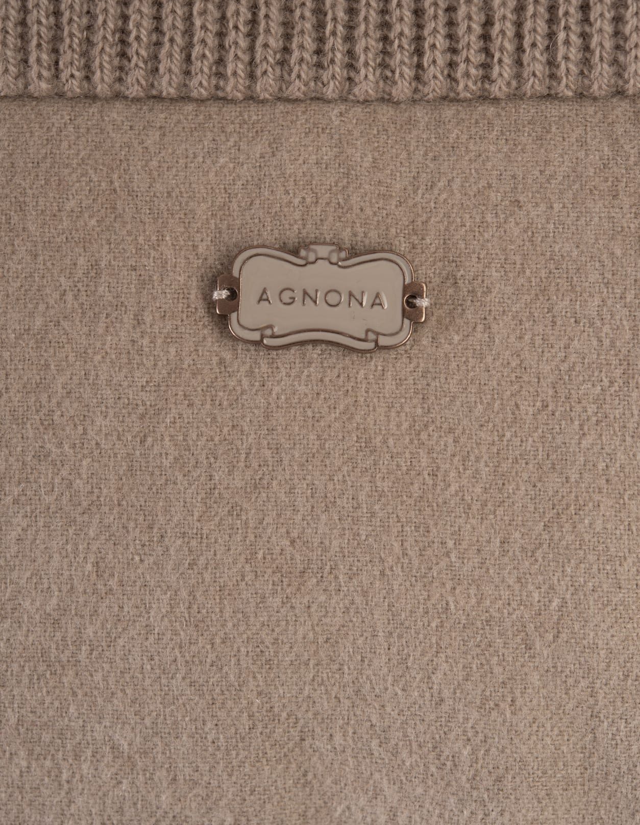 Shop Agnona Beige Cashmere Padded Gilet In Brown