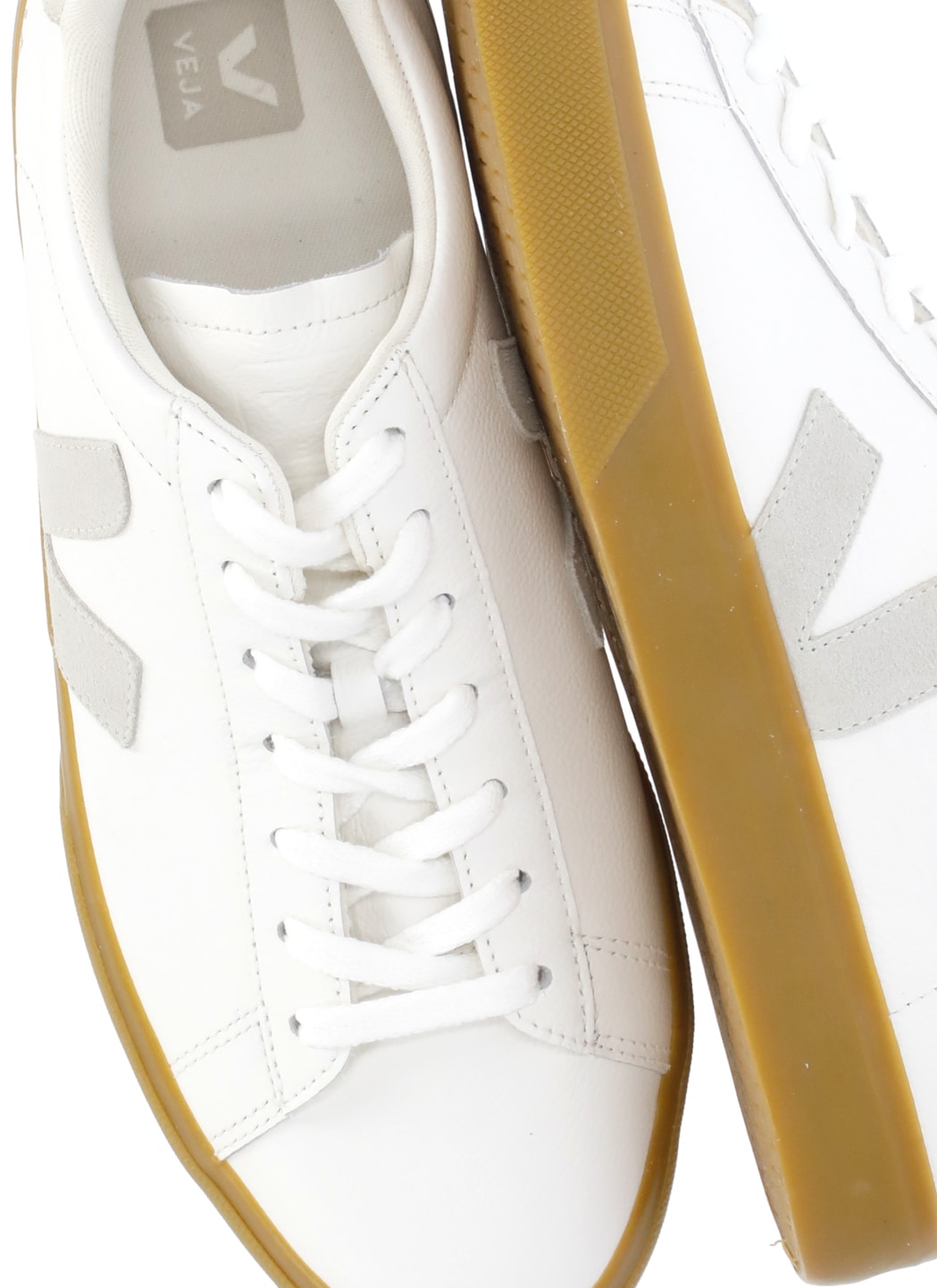 Veja Campo Chtomefree Leather Sneakers In White