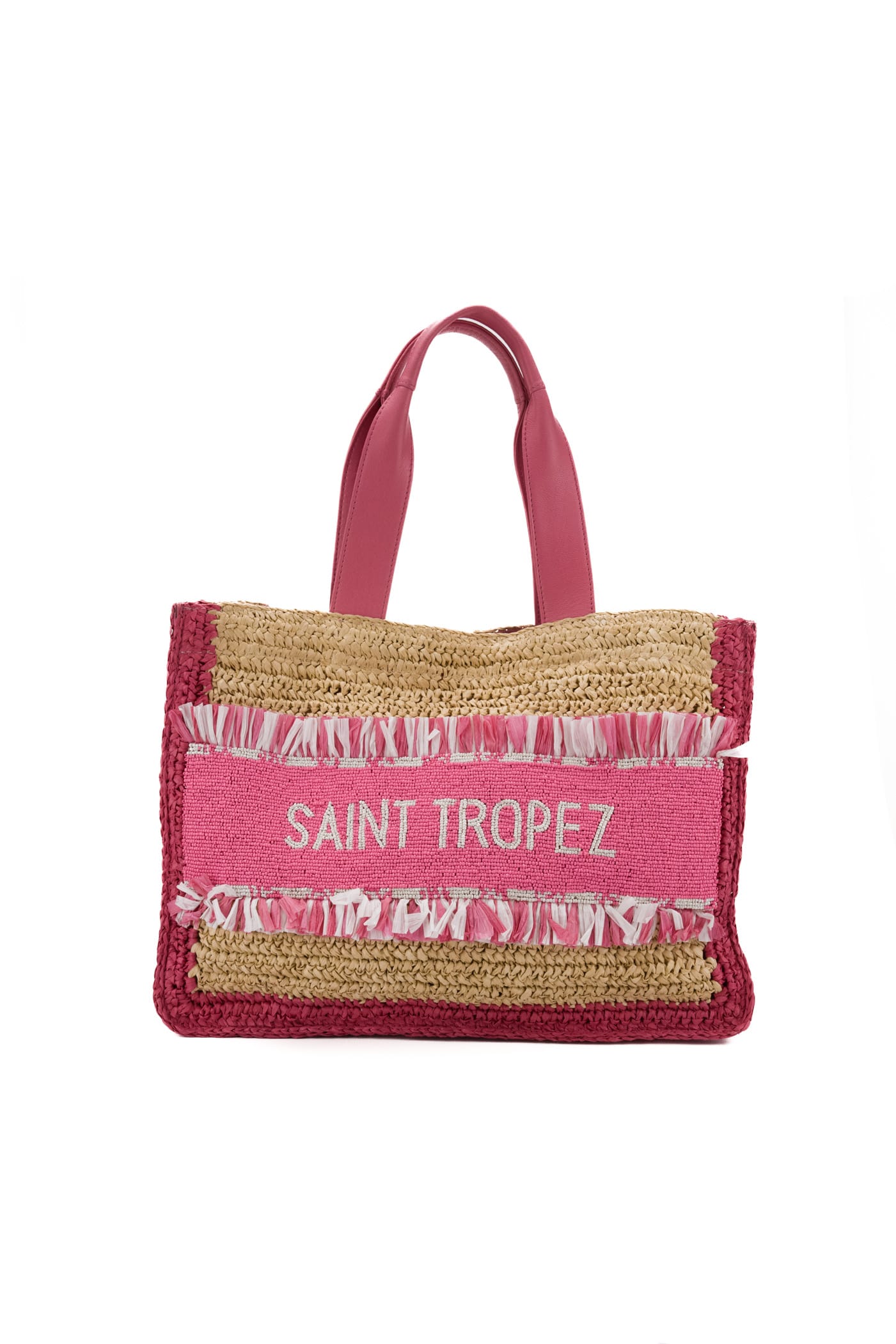 Shop De Siena Pink Saint Tropez Bag In Natural Pink